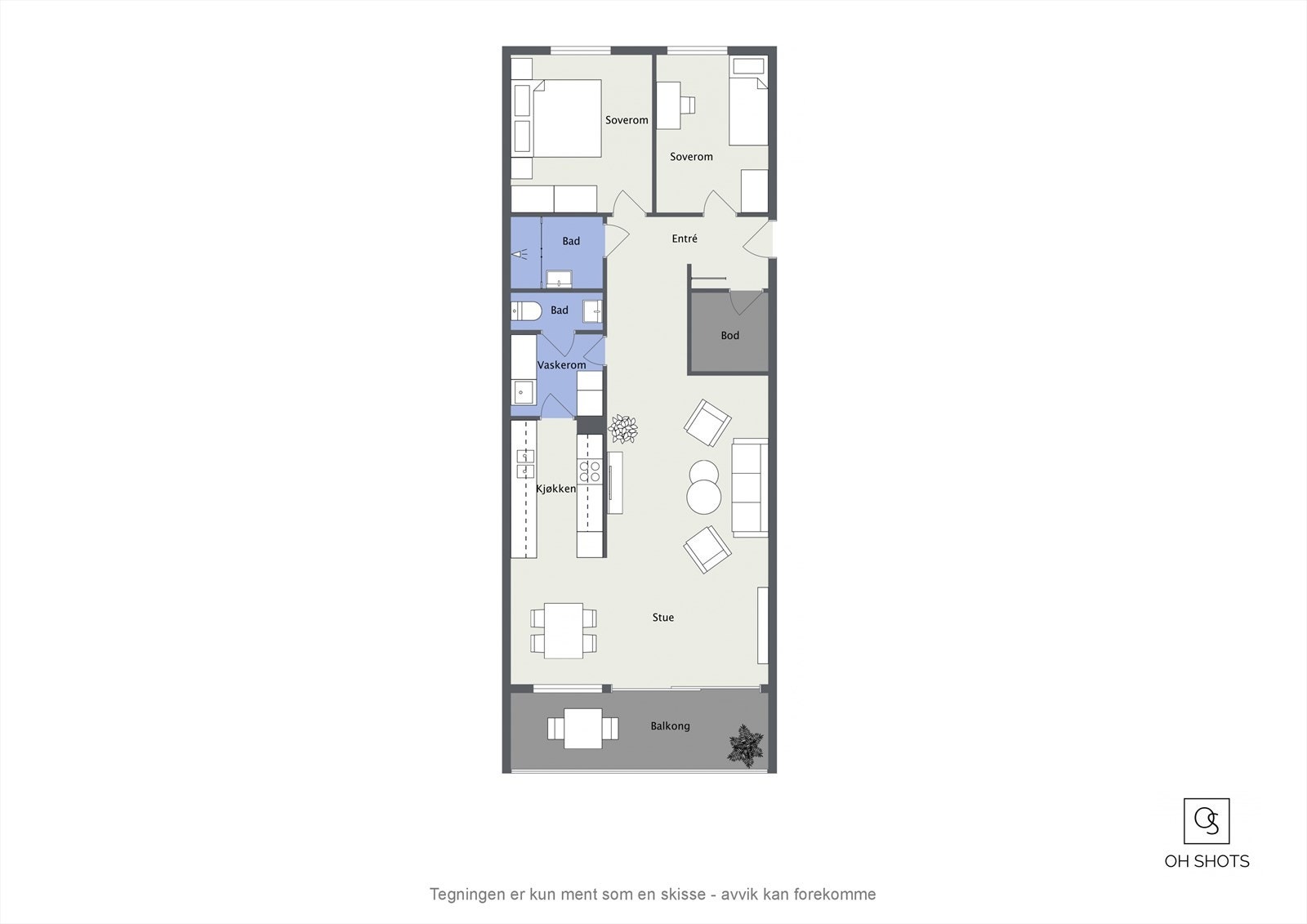 Planskisse Galleribilde