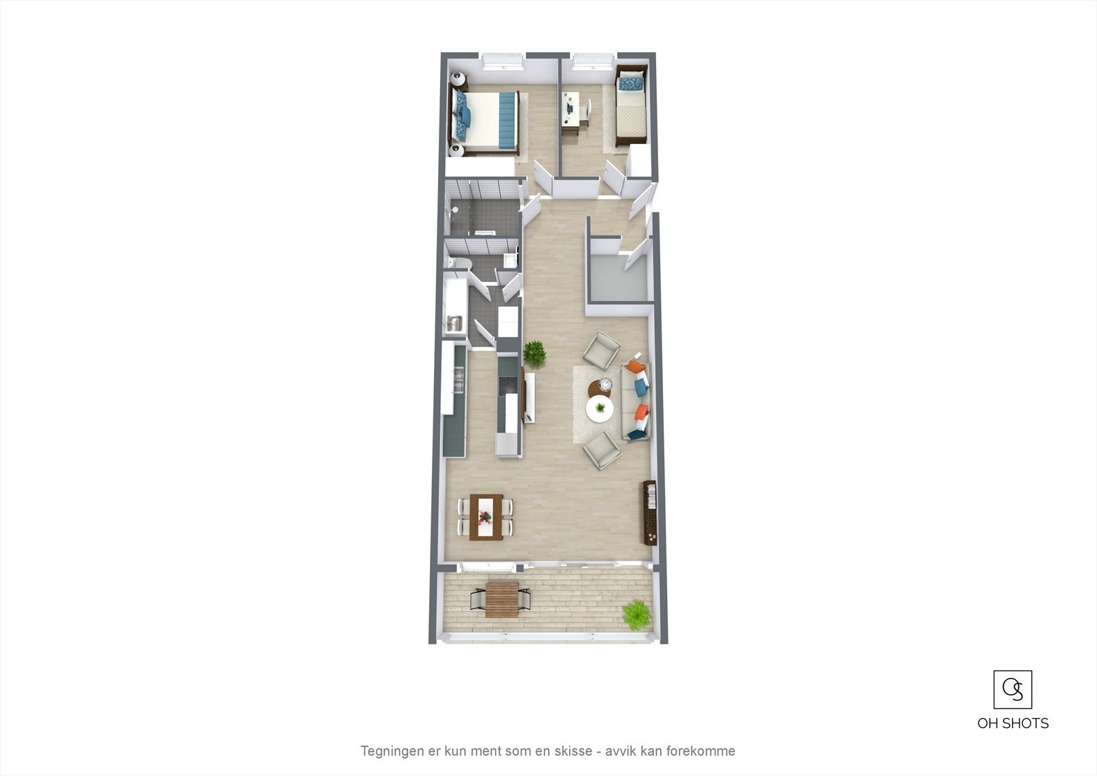 Planskisse Galleribilde