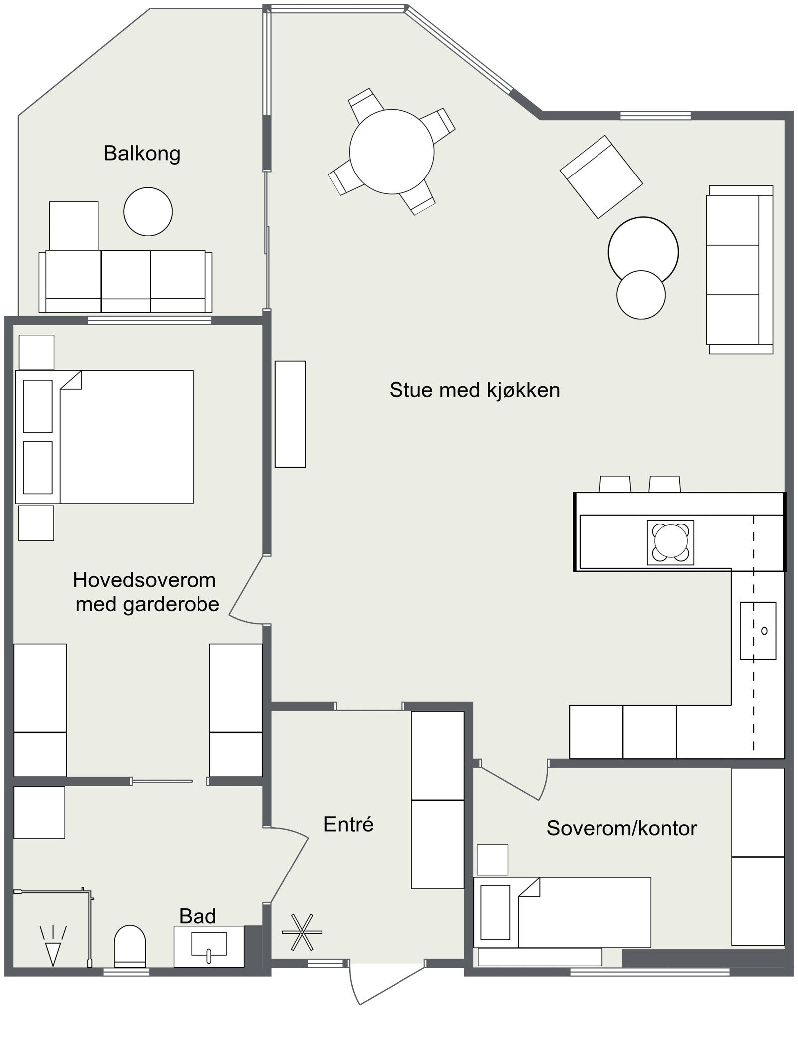 Planskisse 2D Galleribilde