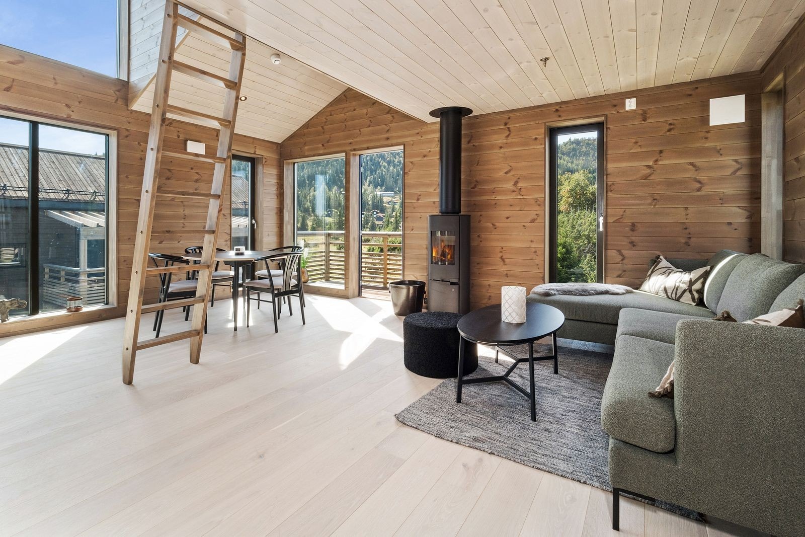 Foto fra ferdigstilt hus på Kvitplassen, her fra leilighet på 89 kvm av type 2. Galleribilde