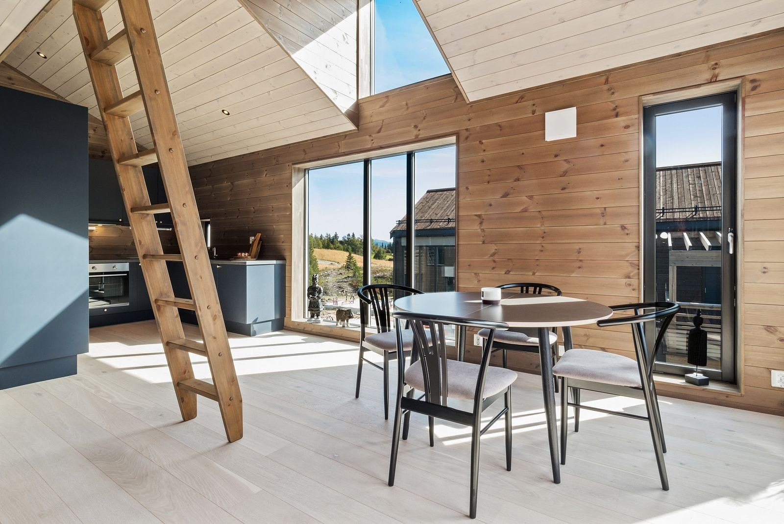 Foto fra ferdigstilt hus på Kvitplassen, her fra leilighet på 89 kvm av type 2. Galleribilde