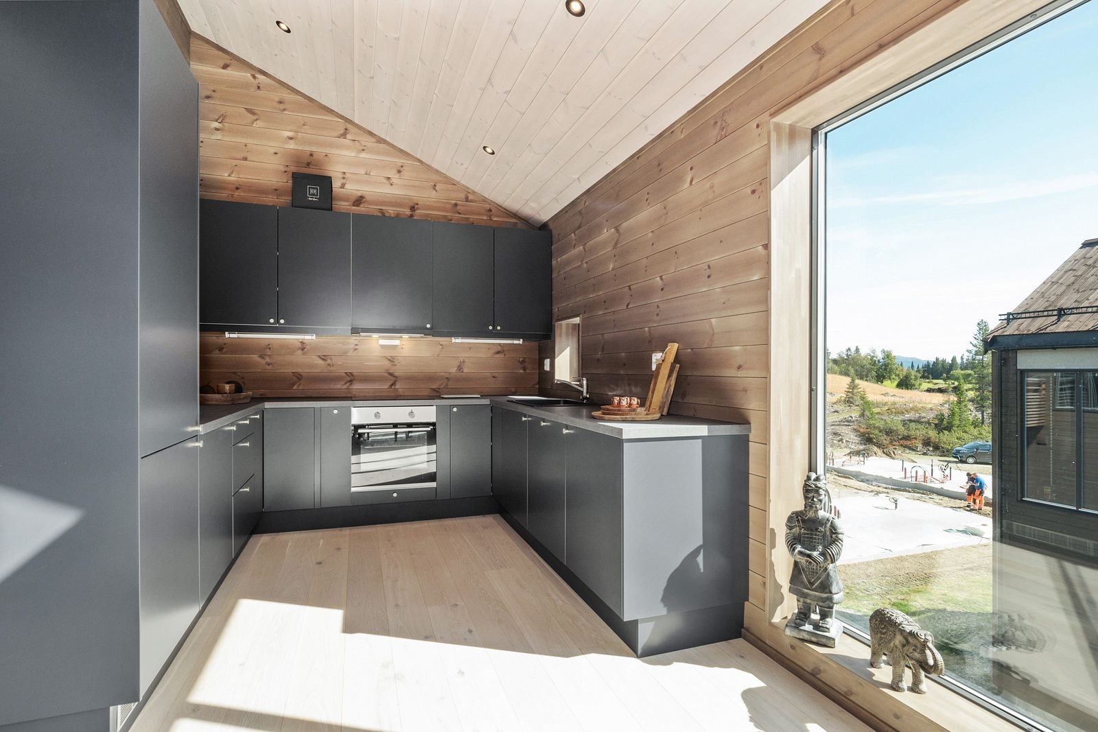 Foto fra ferdigstilt hus på Kvitplassen, her fra leilighet på 89 kvm av type 2. Galleribilde