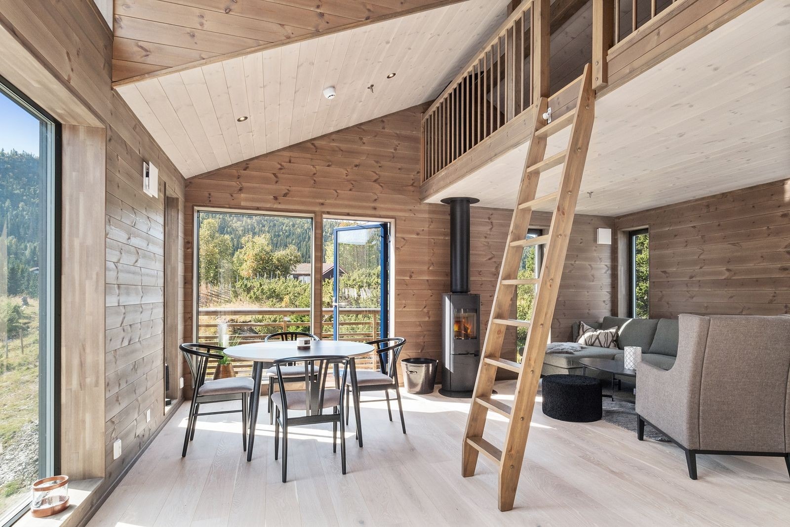 Foto fra ferdigstilt hus på Kvitplassen, her fra leilighet på 89 kvm av type 2. Galleribilde