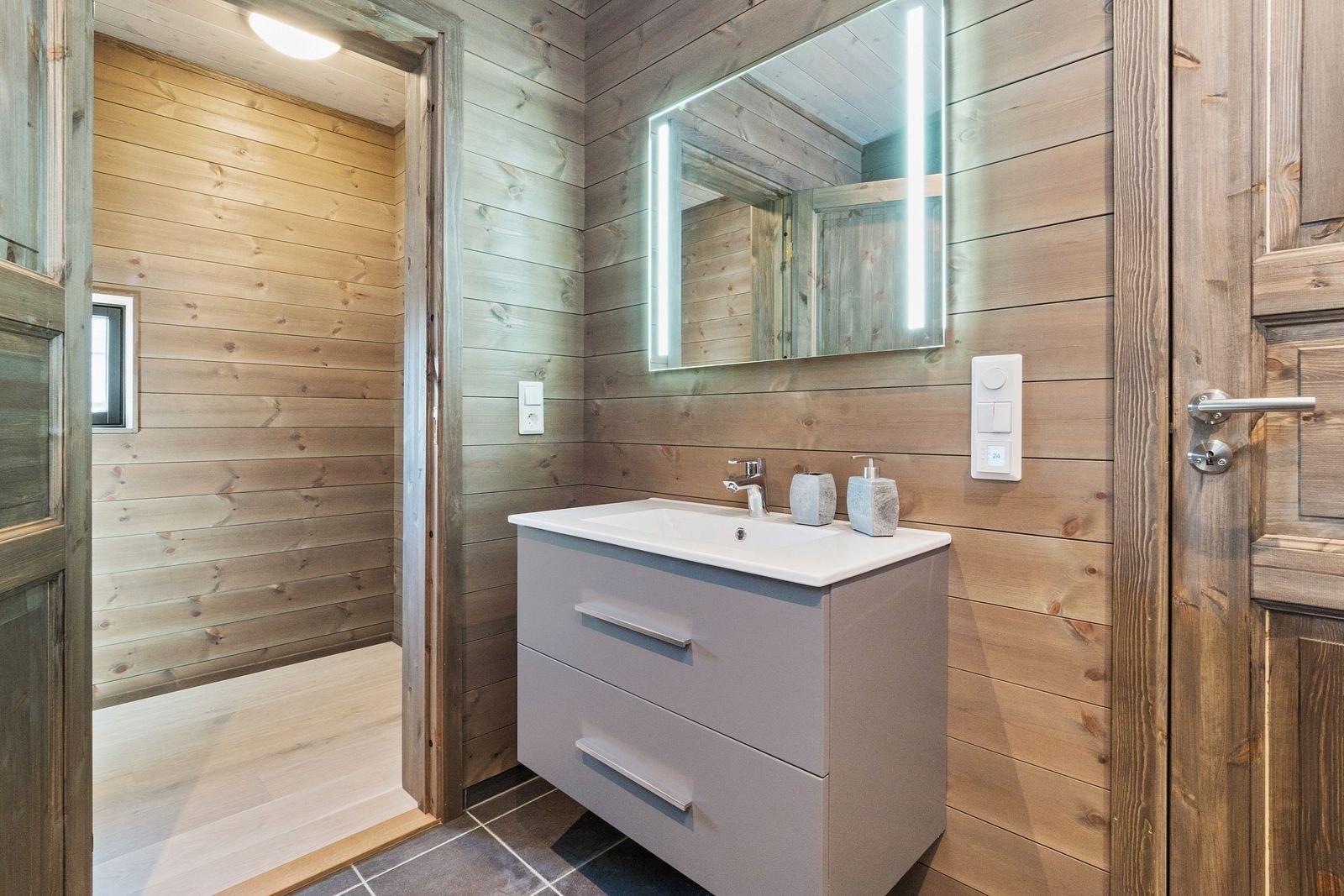 Foto fra ferdigstilt hus på Kvitplassen, her fra leilighet på 89 kvm av type 2. Galleribilde