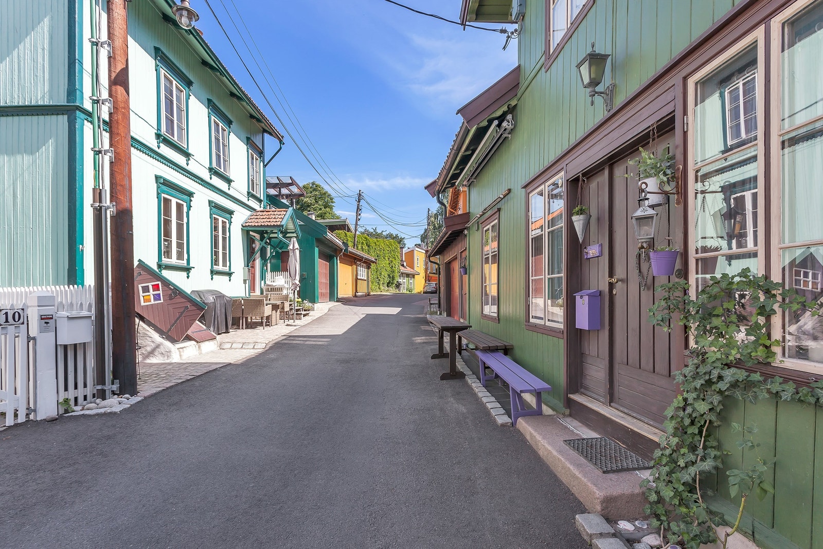 Idylliske Rodeløkka med sin sjarmerende trehusbebyggelse Galleribilde