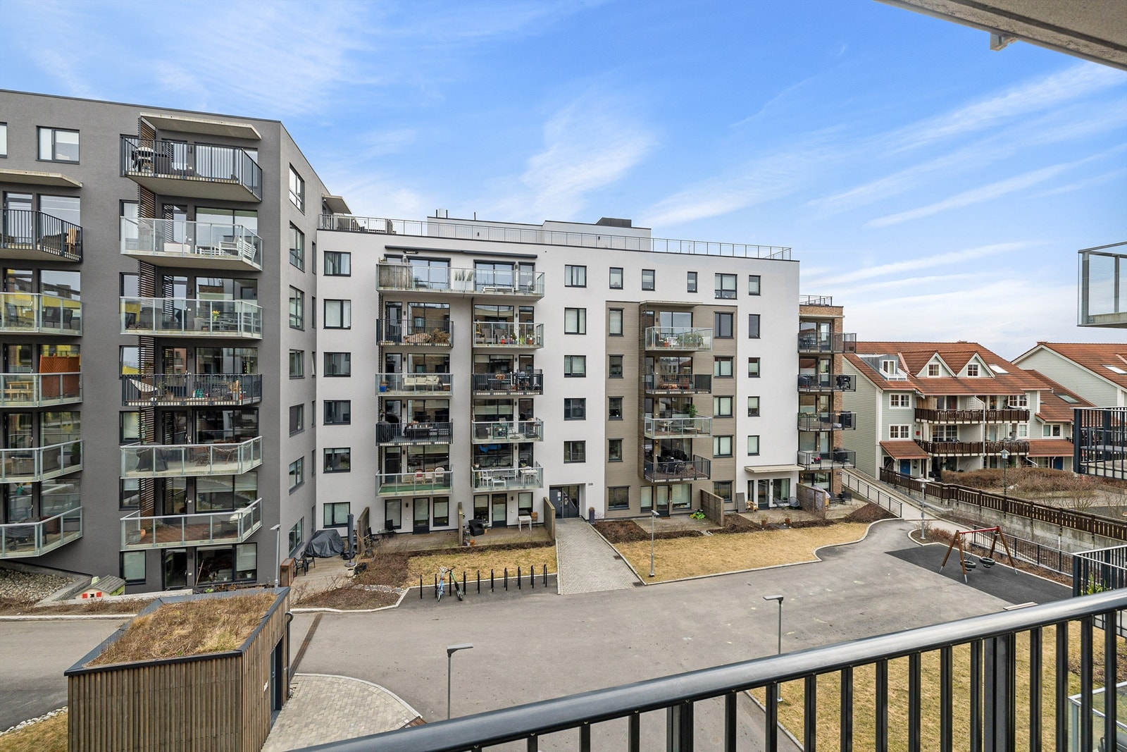 Utsikt fra balkongen Galleribilde