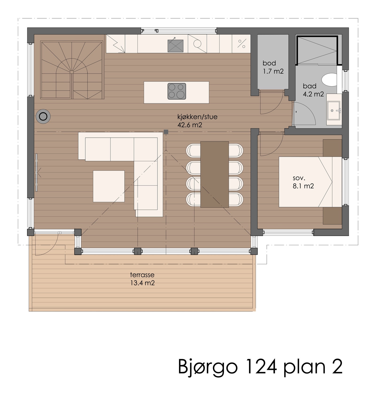 Bjørgo 124 - Plan 2 Galleribilde