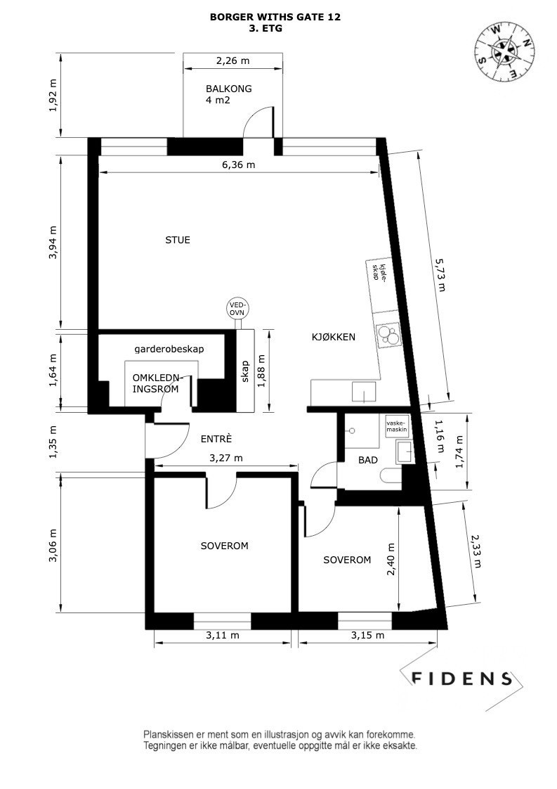 Plantegning Galleribilde