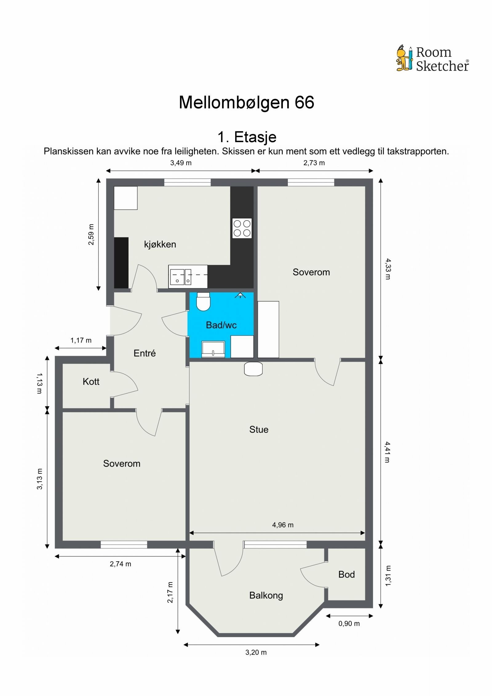 Plantegning Galleribilde