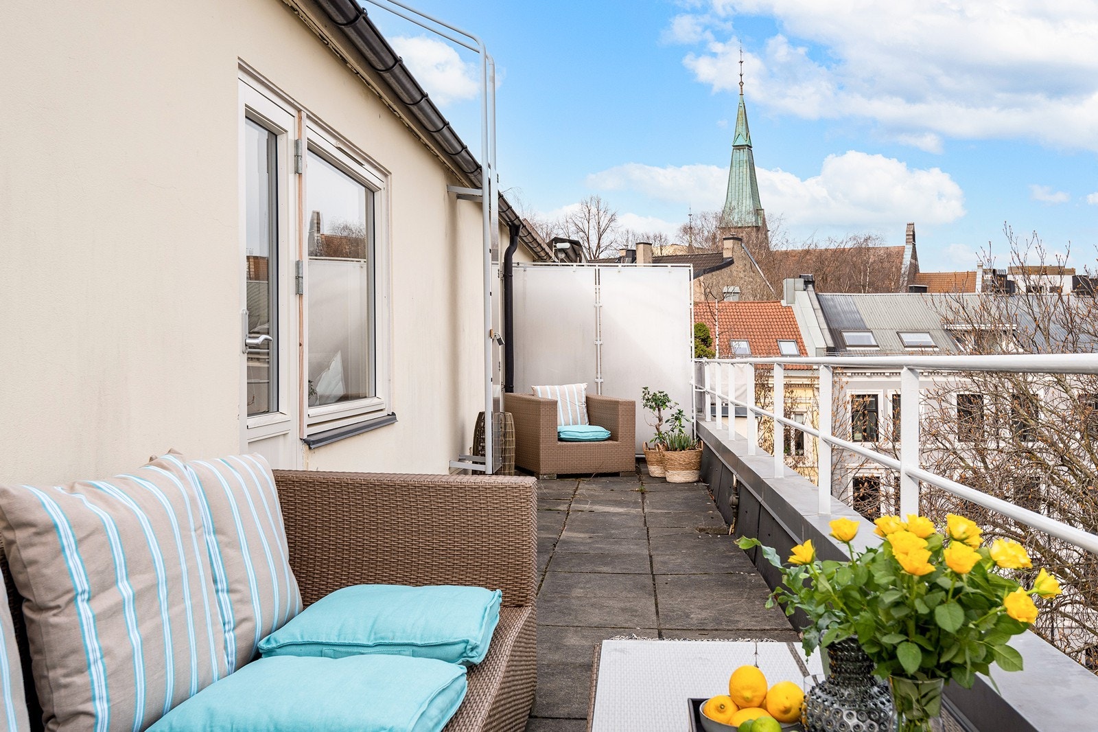 Felles takterrasse. Galleribilde