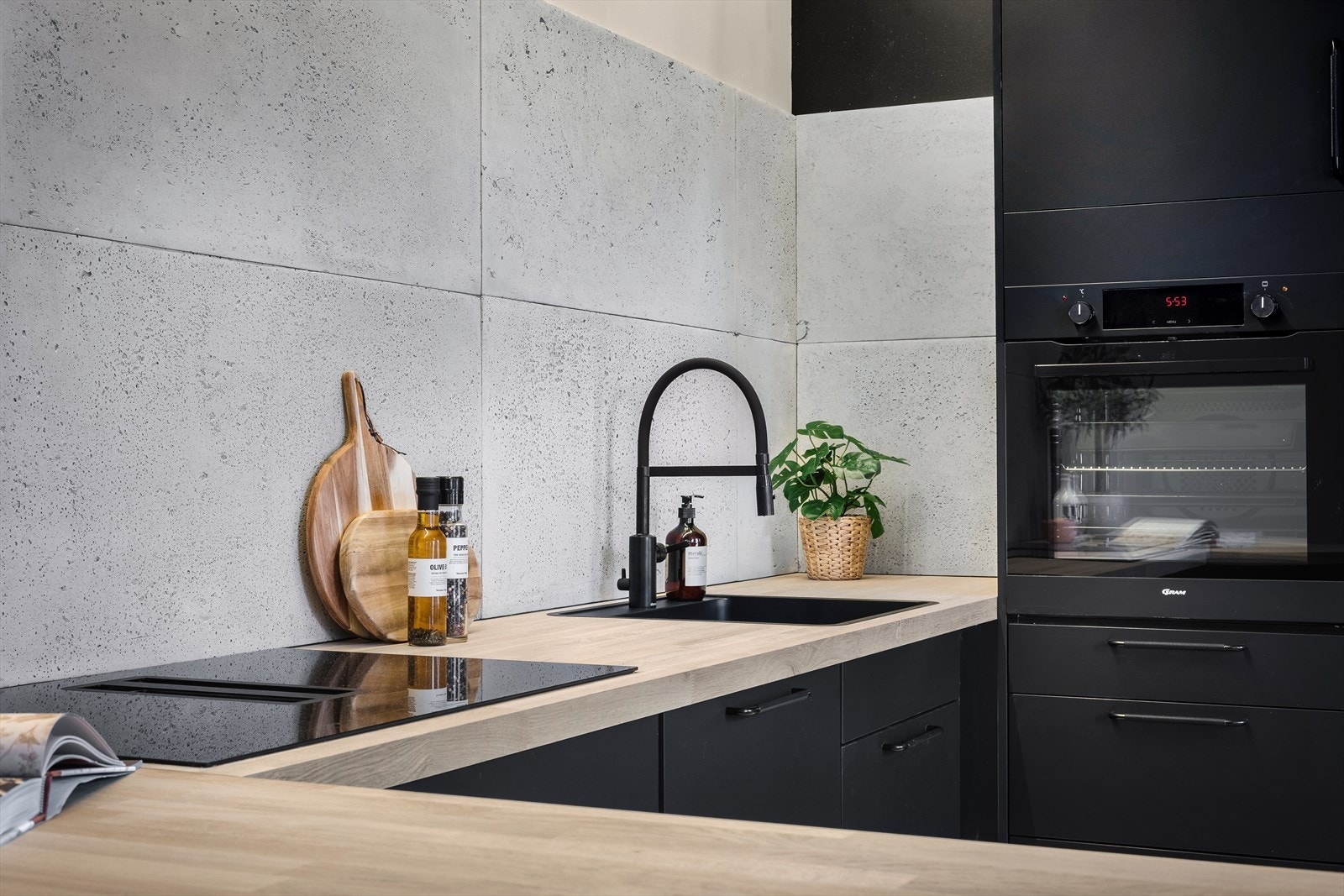 Benkeplate i massiv eik (40mm). Galleribilde