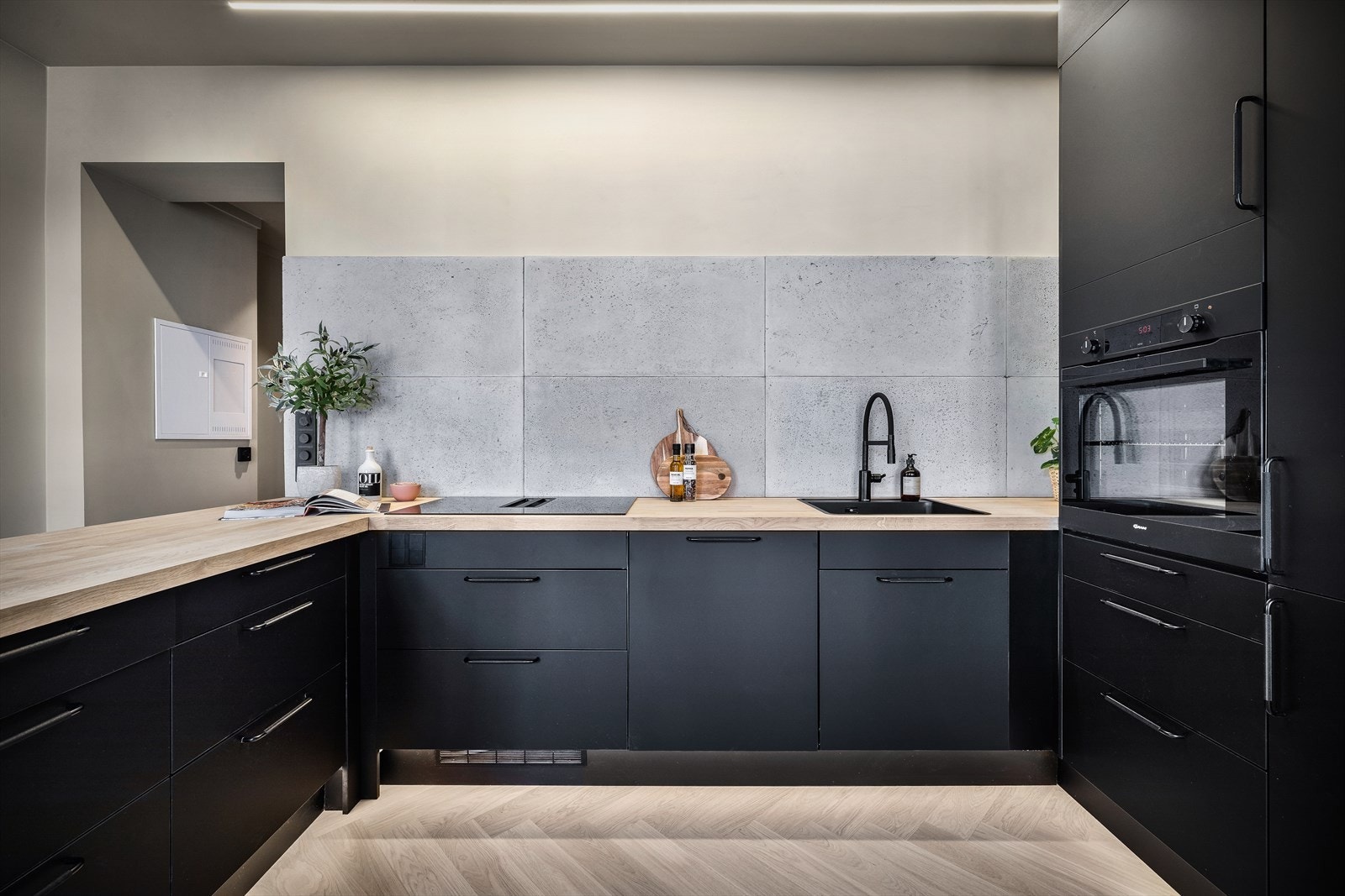 Integrert platetopp med innebygget ventilator. Galleribilde