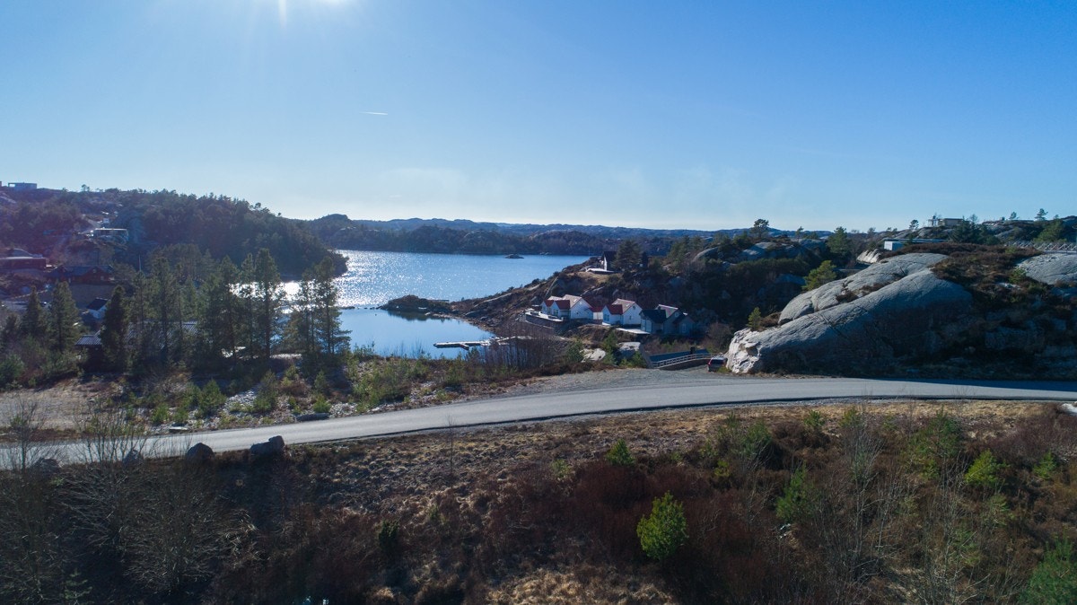 Dronefoto av området Galleribilde