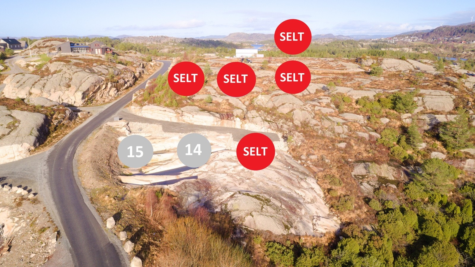 Oversiktskart Grindbu med nummerering pr. mars 2022 Galleribilde