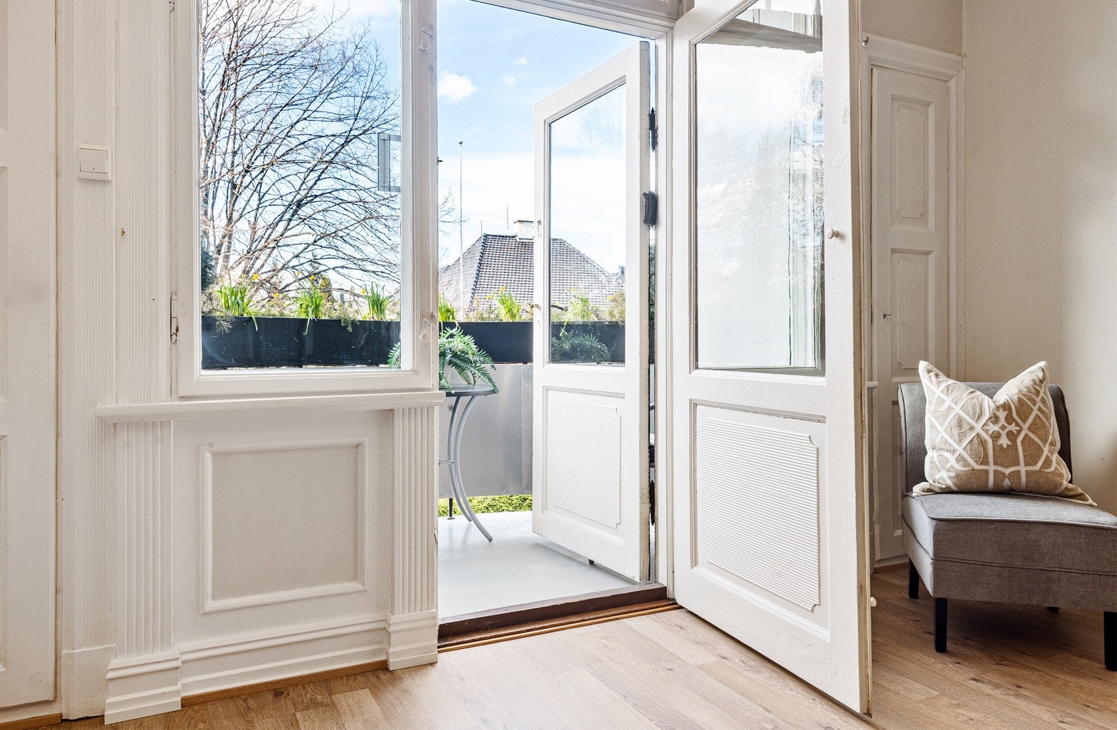 Utgang til balkong fra spisestue Galleribilde