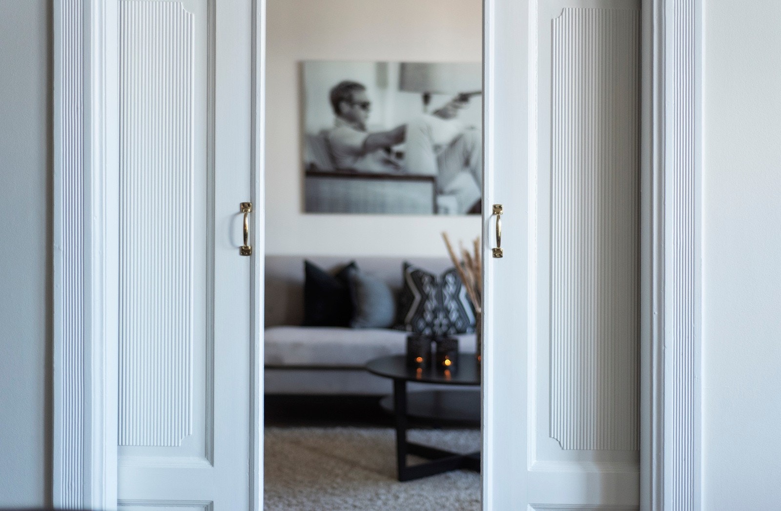 Skyvedører mellom stuene Galleribilde