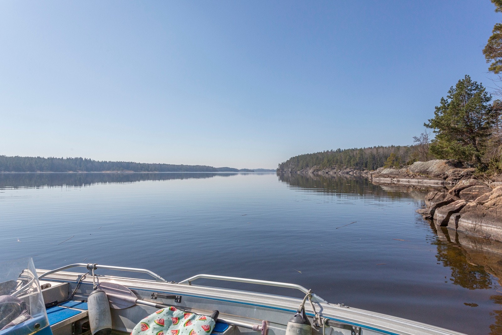 Her er det perfekt for kajakkpadling og båtturer. Galleribilde
