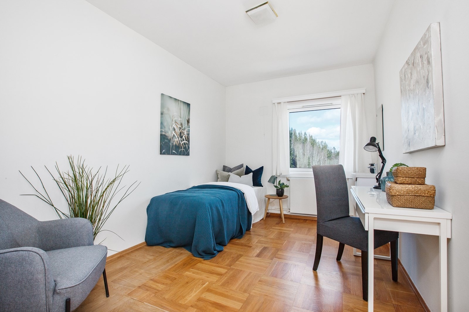 Soverom lll egner seg godt til barne- eller ungdomsrom med plass til seng, skrivebord og garderobeløsning. Galleribilde