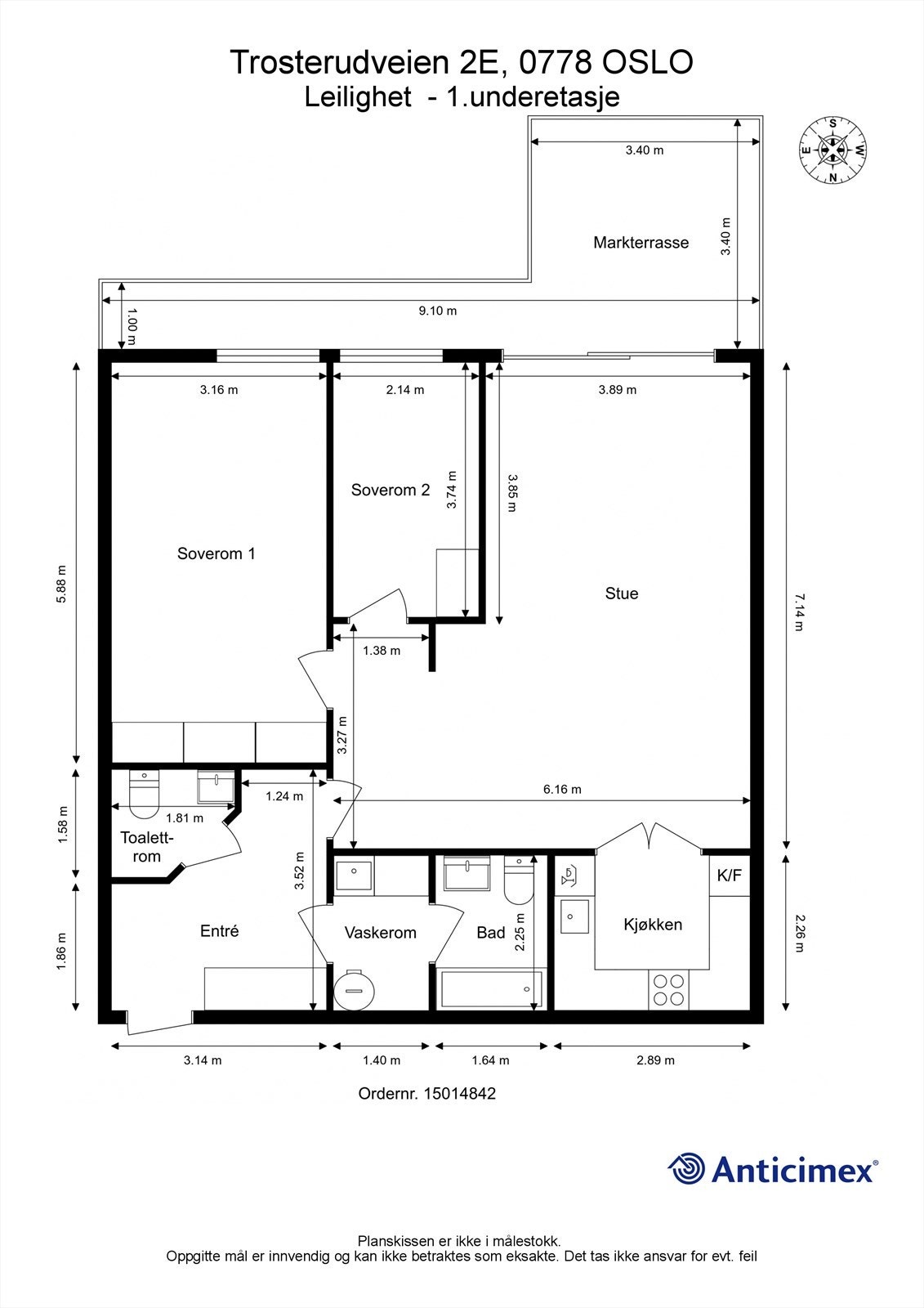 Plantegning Galleribilde