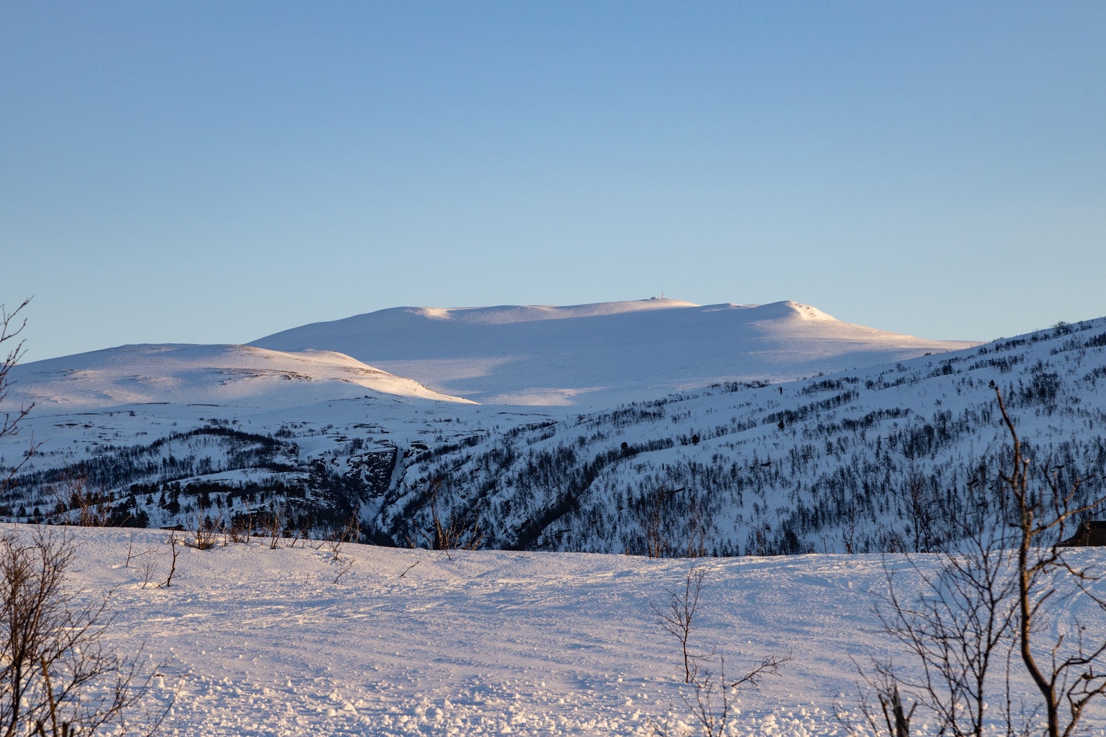 Utsikt mot fjellene i sør Galleribilde
