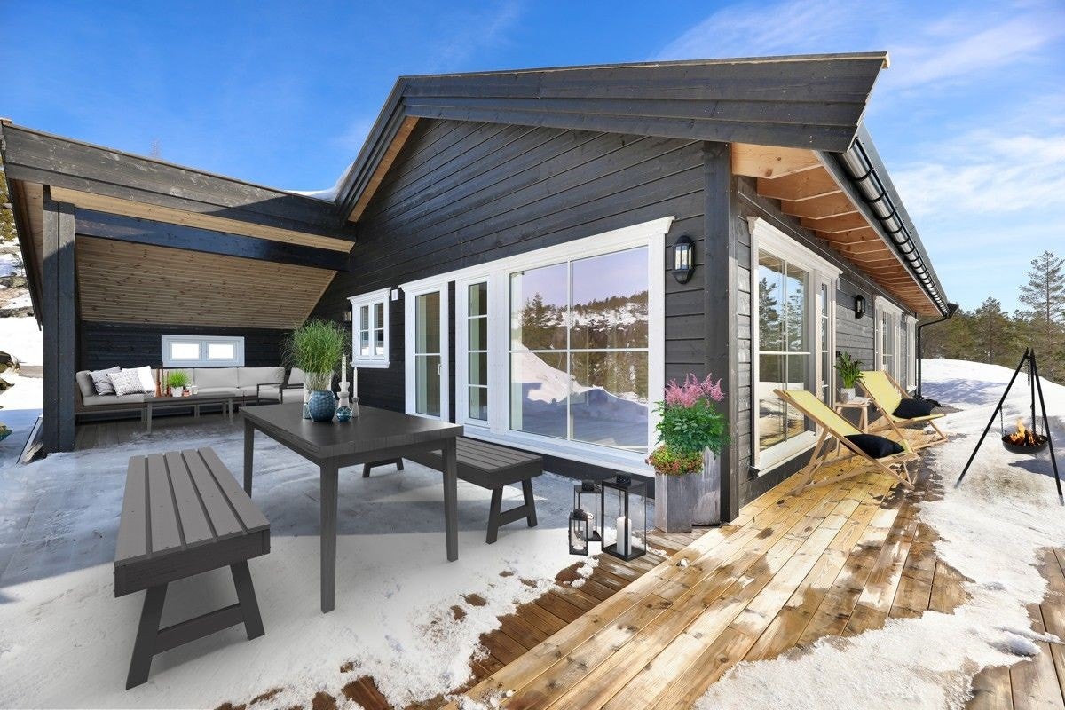 Hytte fra oss på Gautefall Panorama Galleribilde