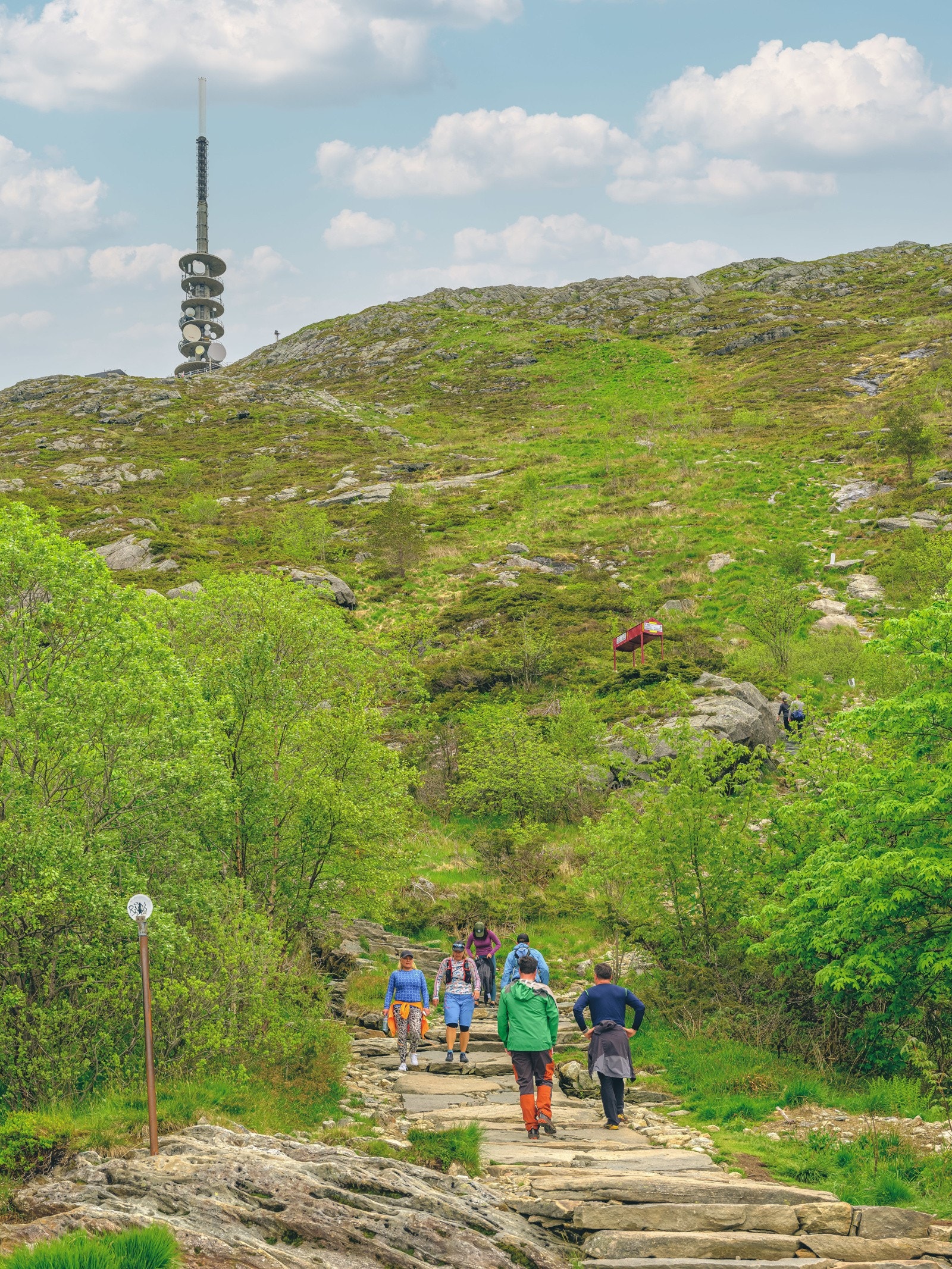 Det er kort vei til Ulriken. Galleribilde
