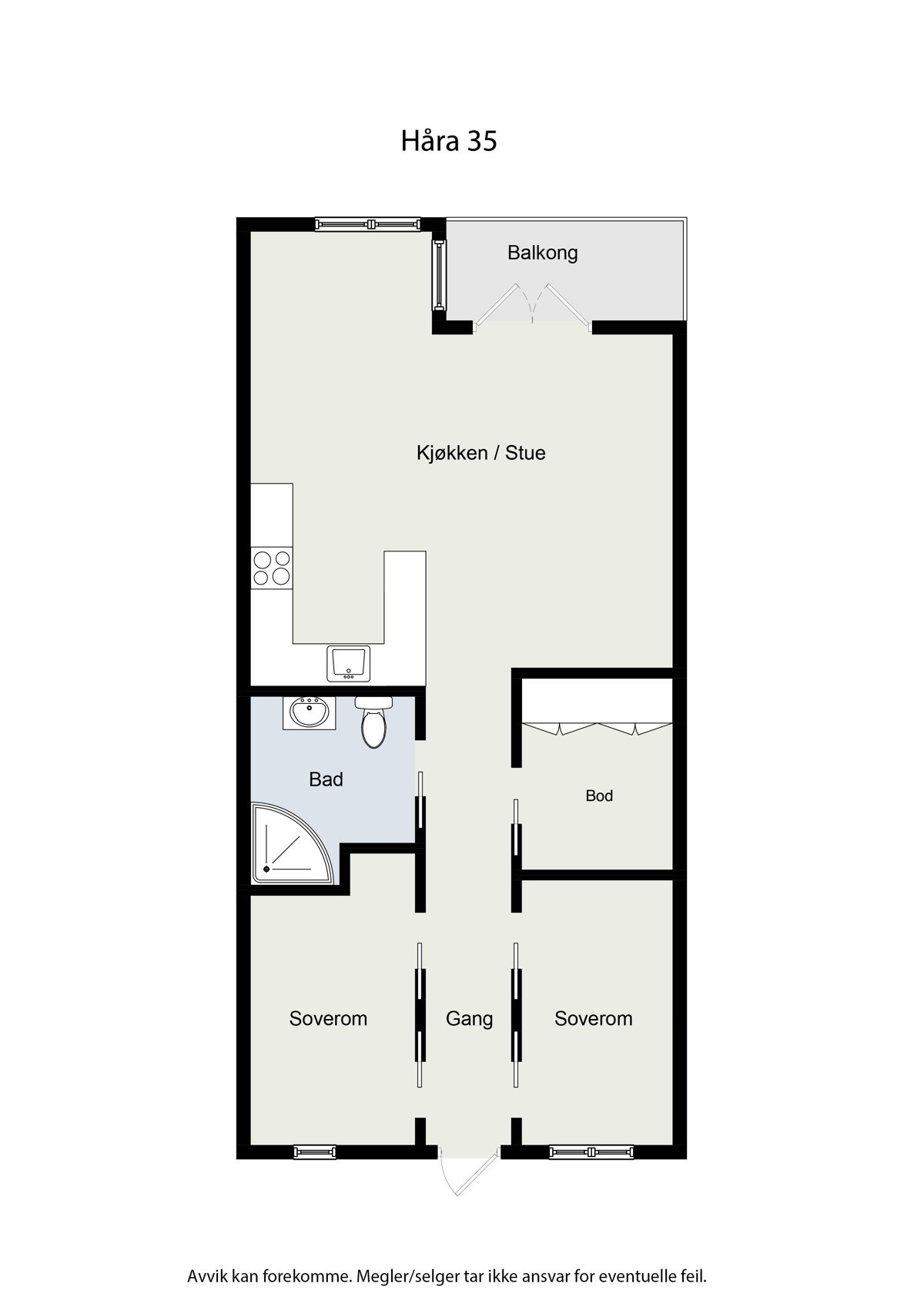 Plantegning - 3.etg Galleribilde