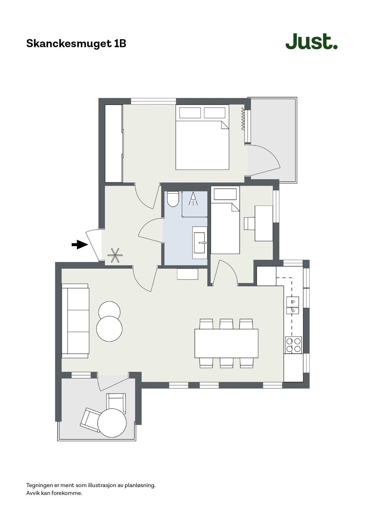 Planskisse Galleribilde