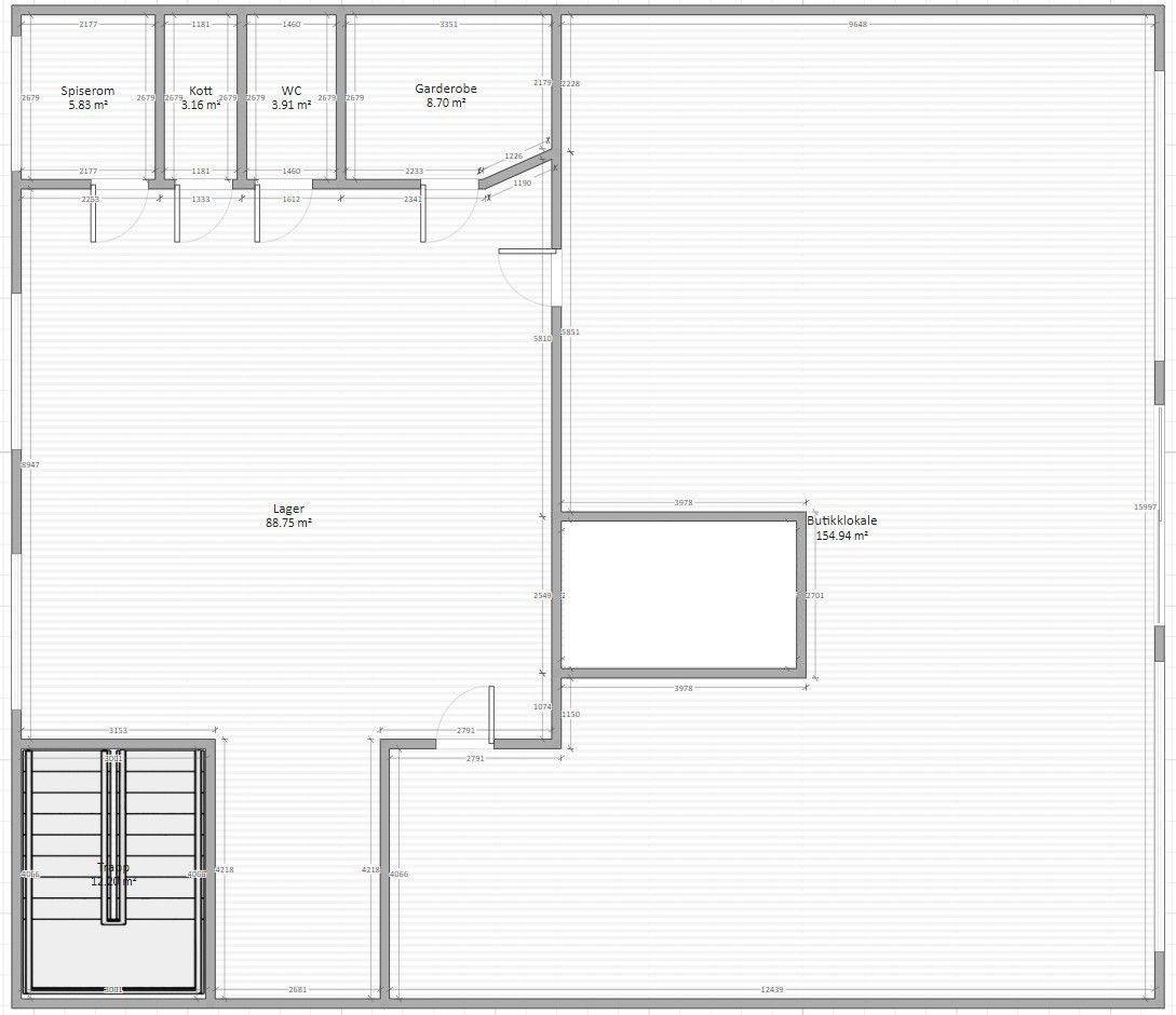 Obs: Gulvplan er kun en grov skisse - mål og romløsning er ikke nøyaktige. Galleribilde
