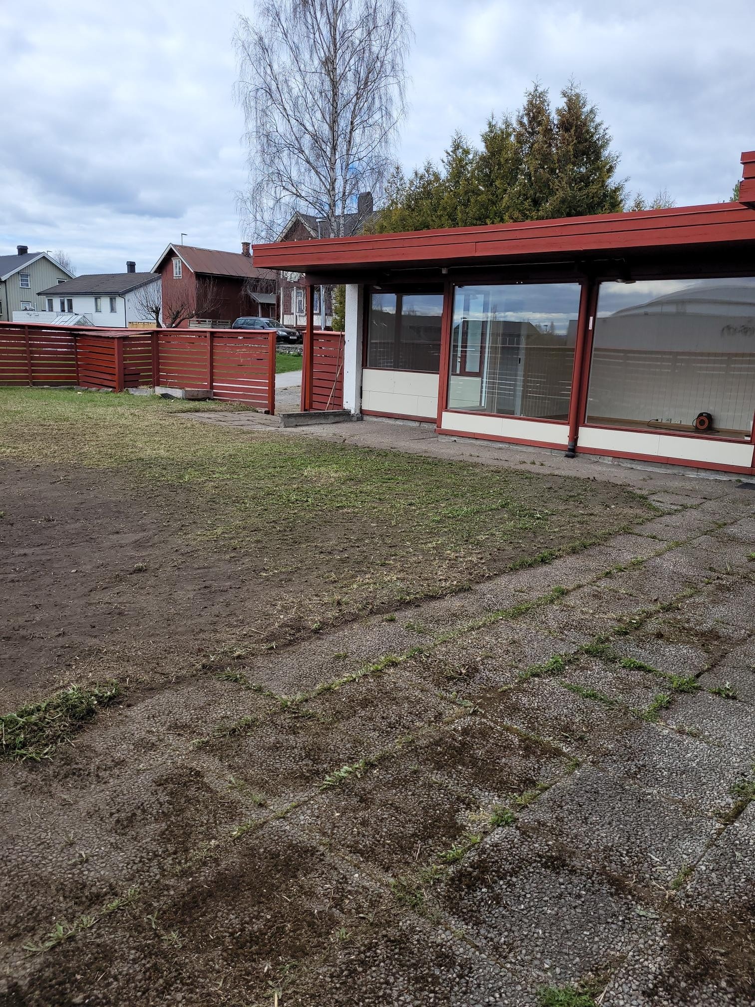 Stor skjermet hage. Galleribilde
