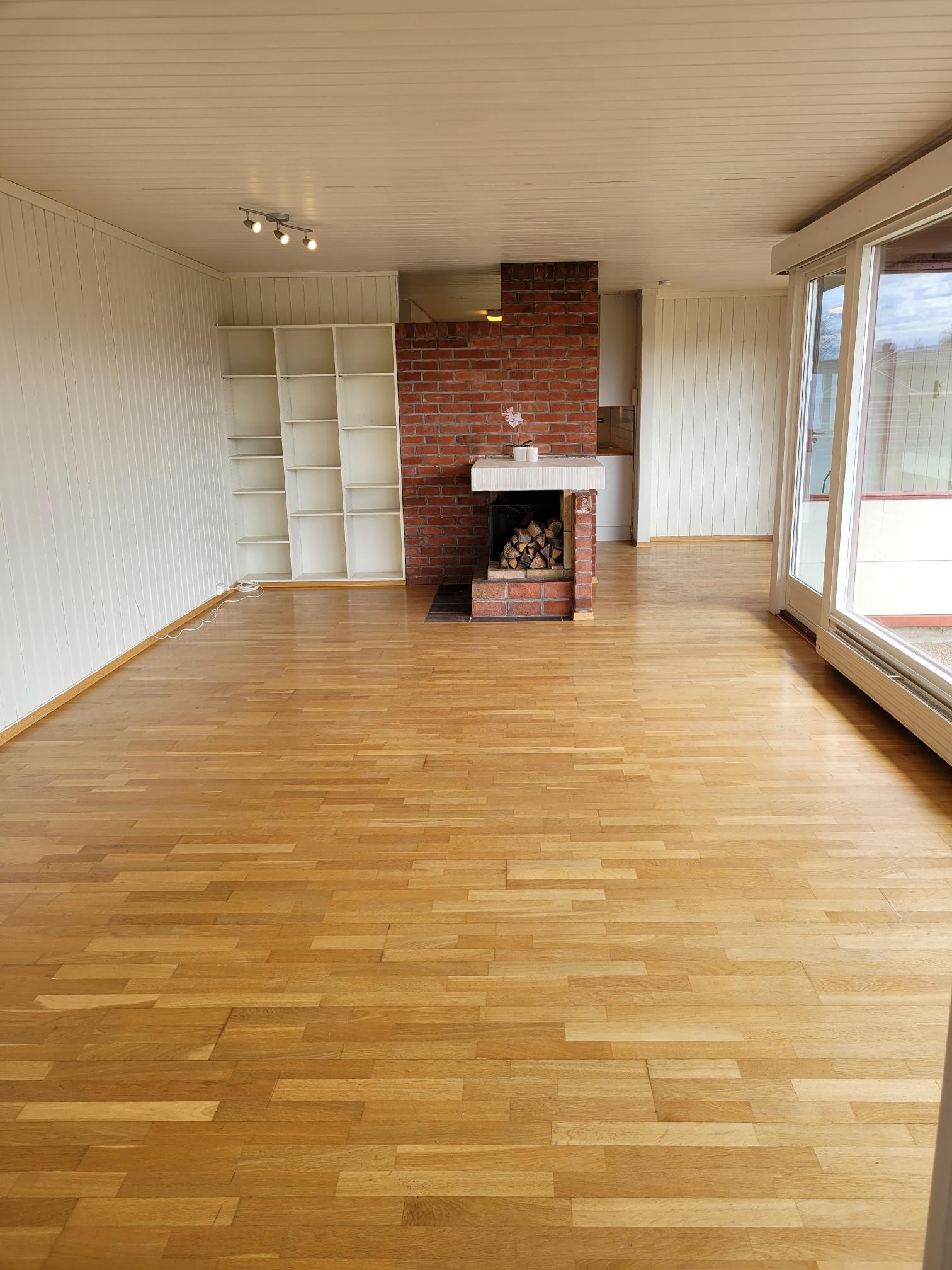 Stor stue med peis. Galleribilde