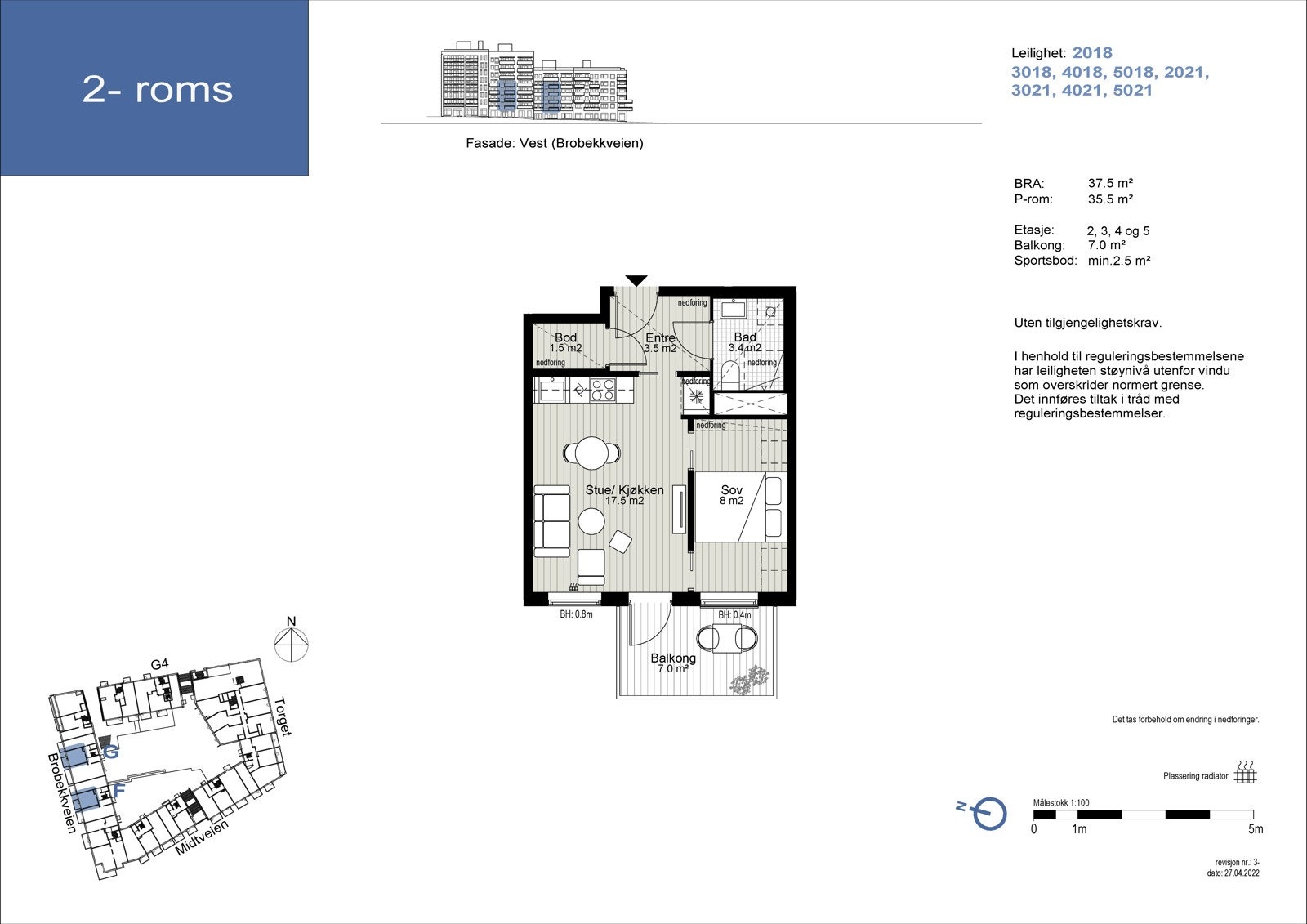 Plantegning leilighet 5021 Galleribilde