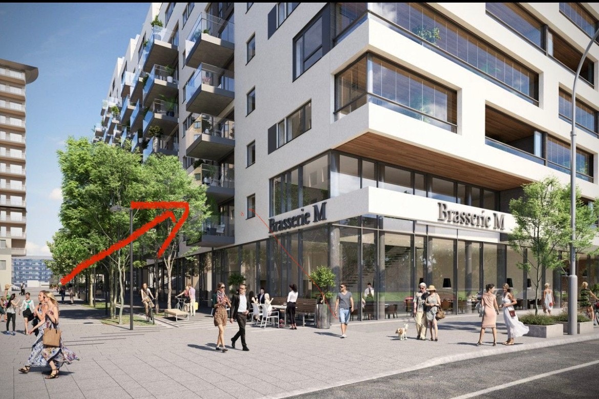 pil viser leiligheten Galleribilde