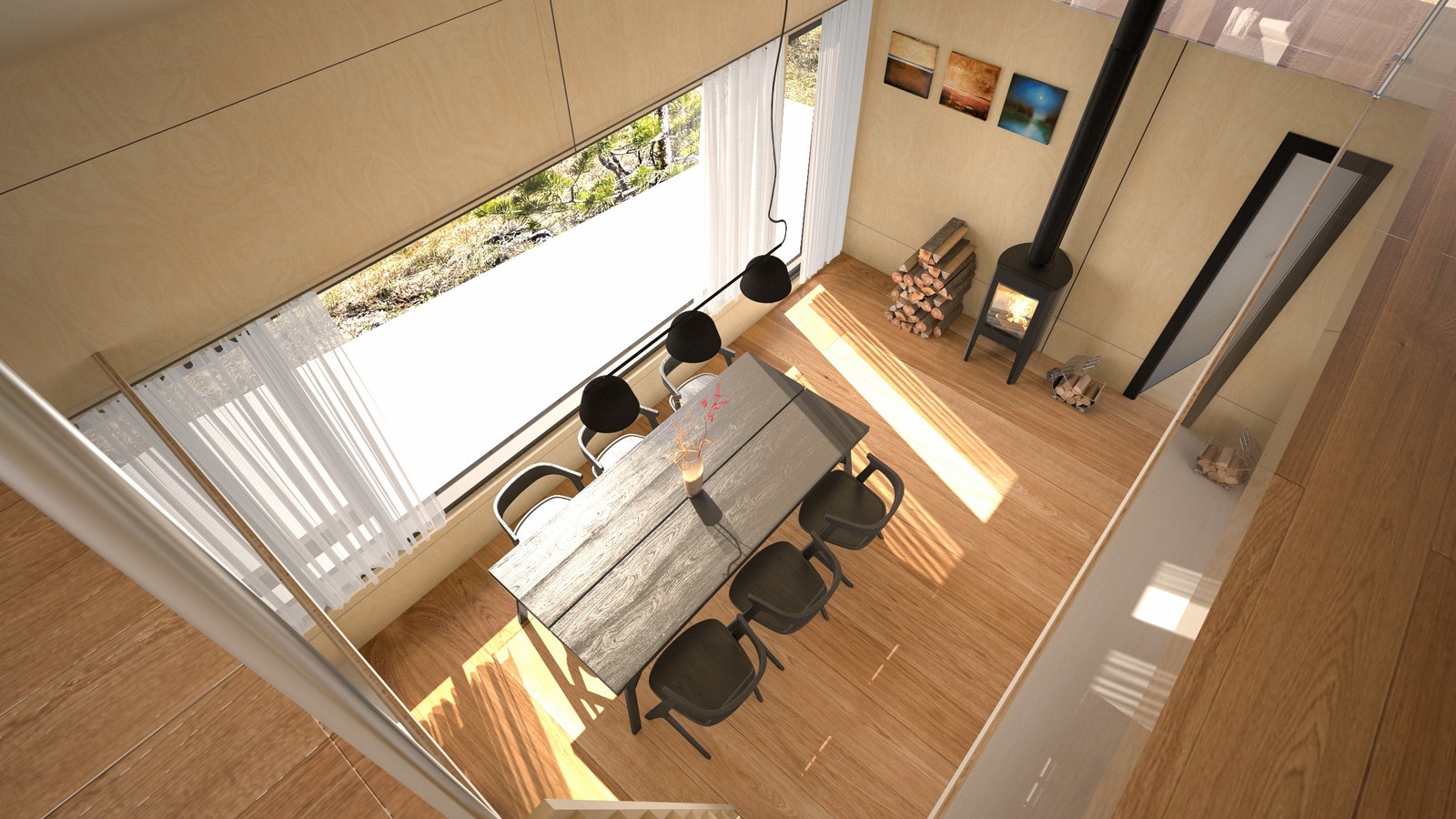 Stue sett fra hemsen Galleribilde