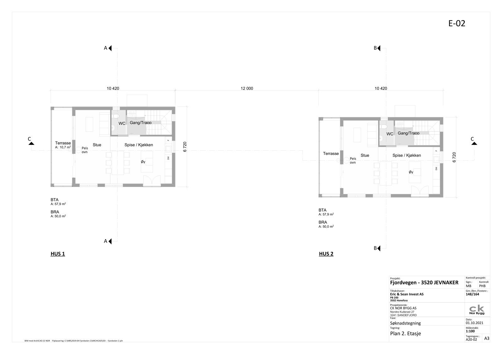 Planskisse 2 etasje Galleribilde