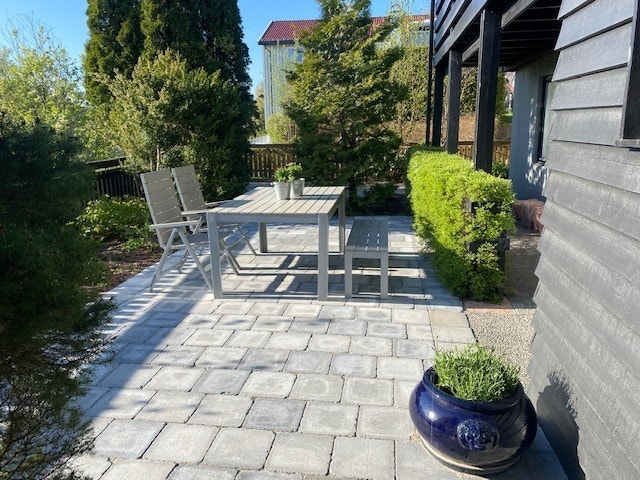 Stor privat terrasse/hage Galleribilde