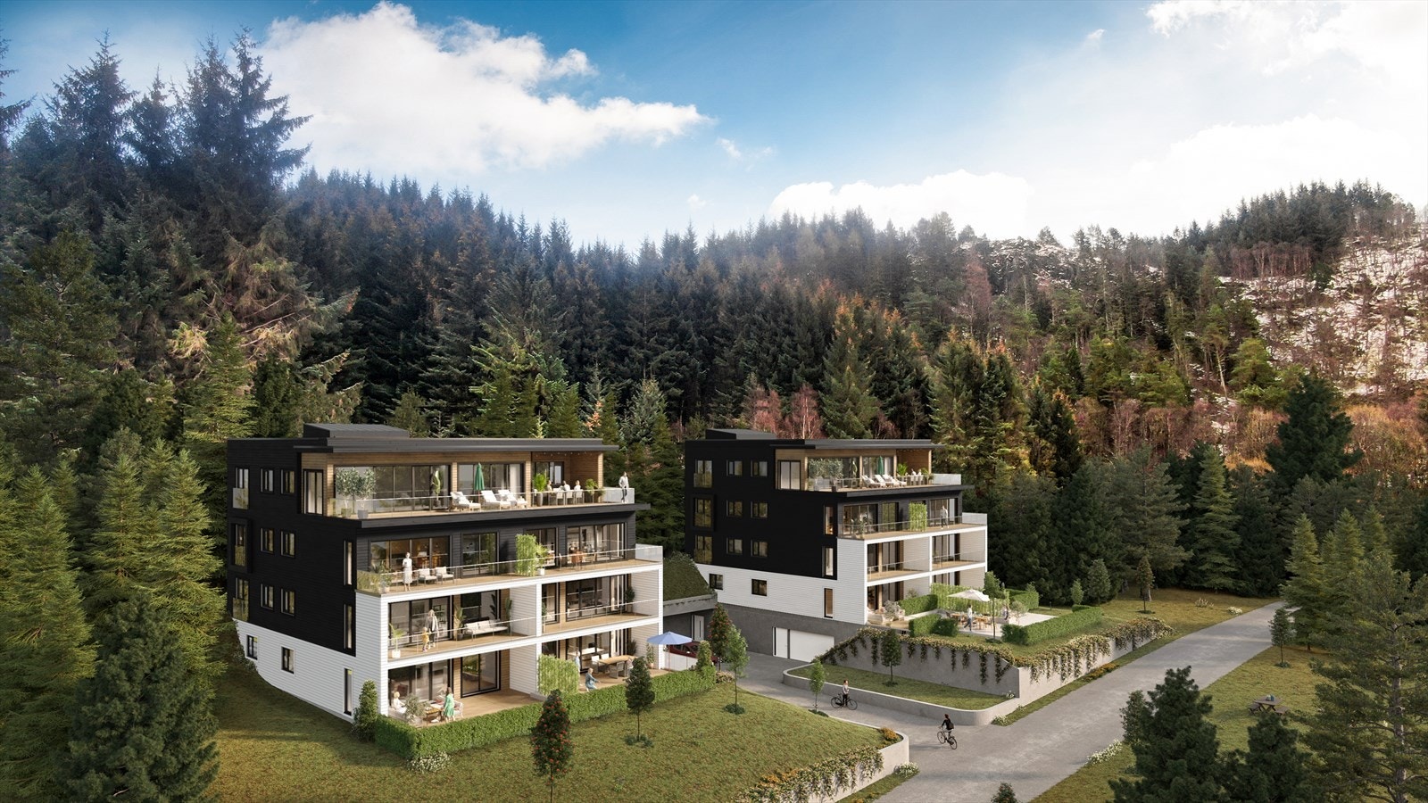 Illustrasjonsbilde av fasader Galleribilde