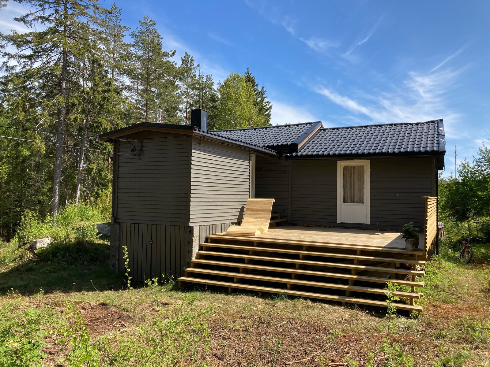 Terrasse bakside. Galleribilde