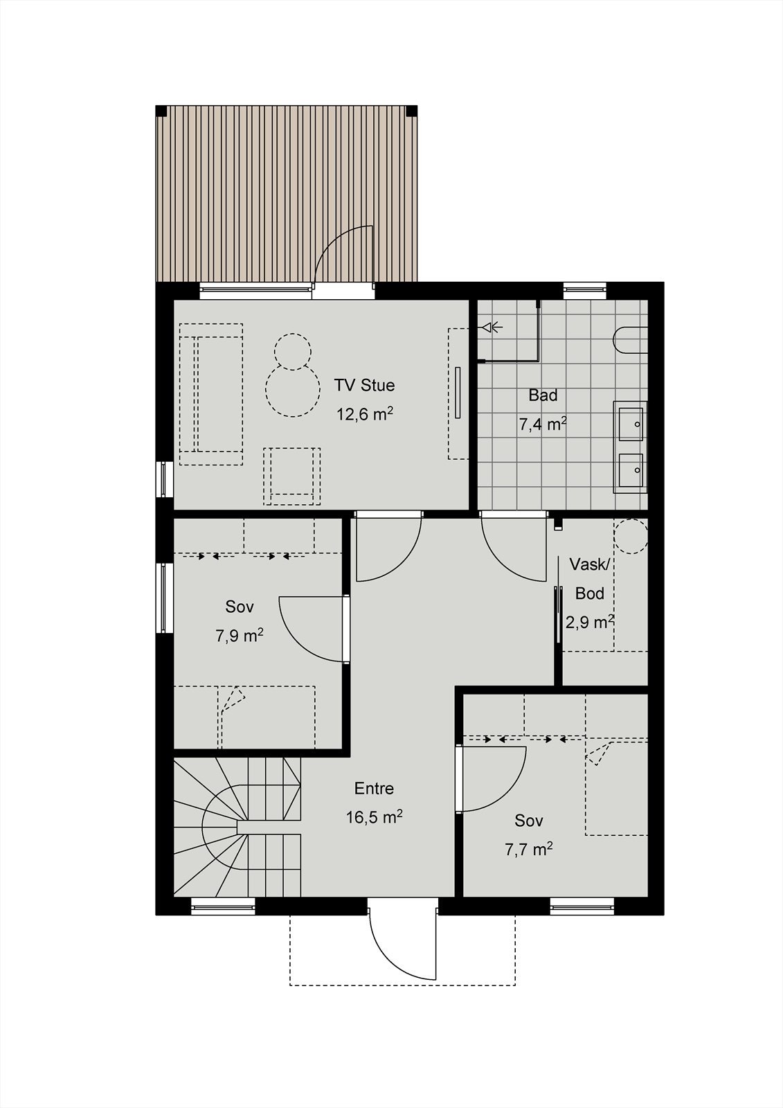 Alternativ plantegning. Galleribilde