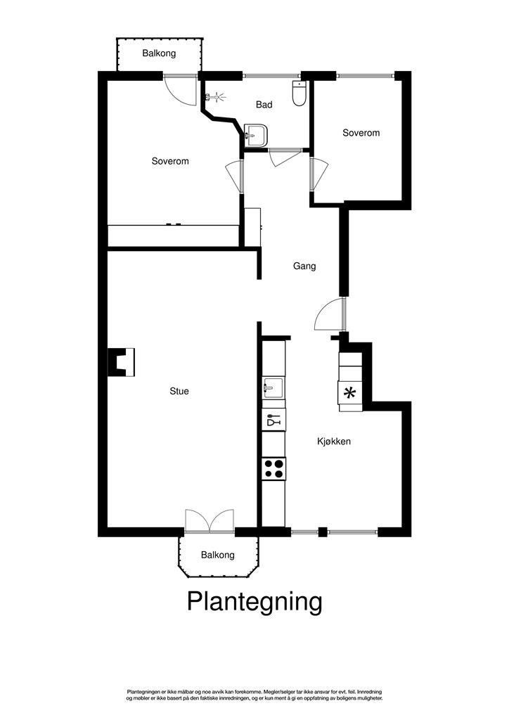 Plantegning Galleribilde