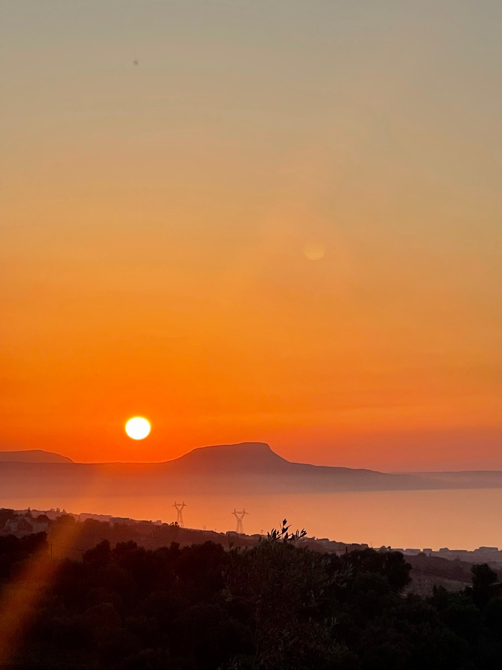 Solnedgangen sett fra huset Galleribilde