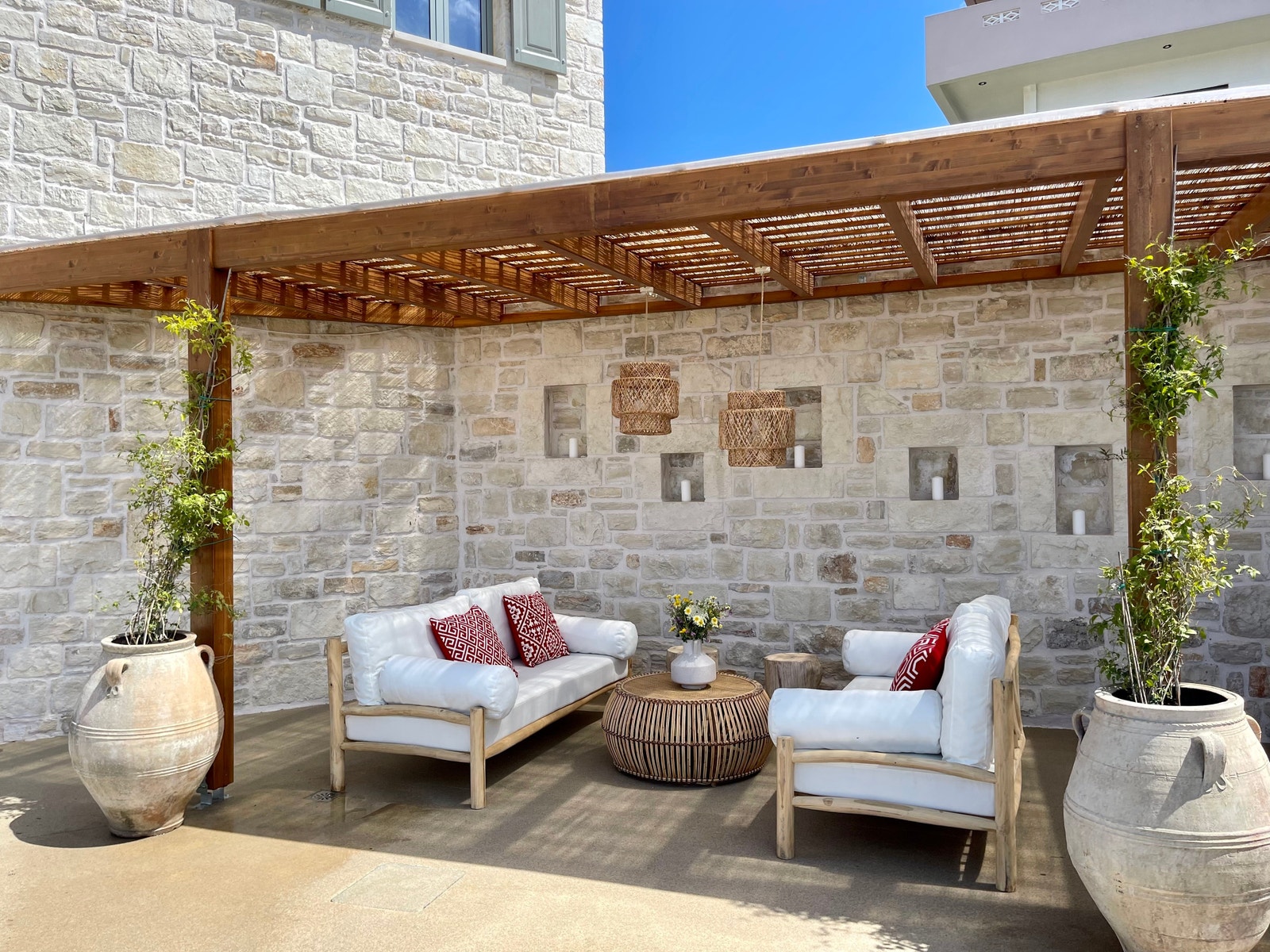 Deilig skyggeområde mellom husene Galleribilde