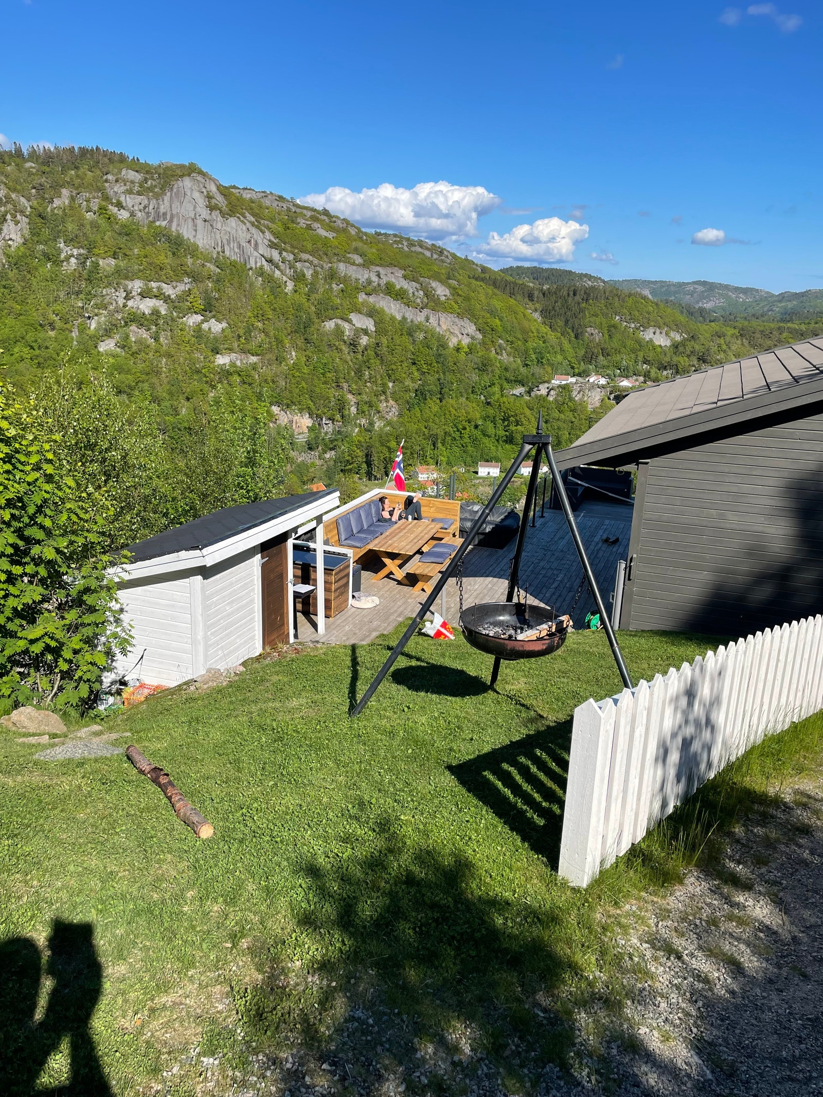 Bilde tatt fra parkeringsplass Galleribilde