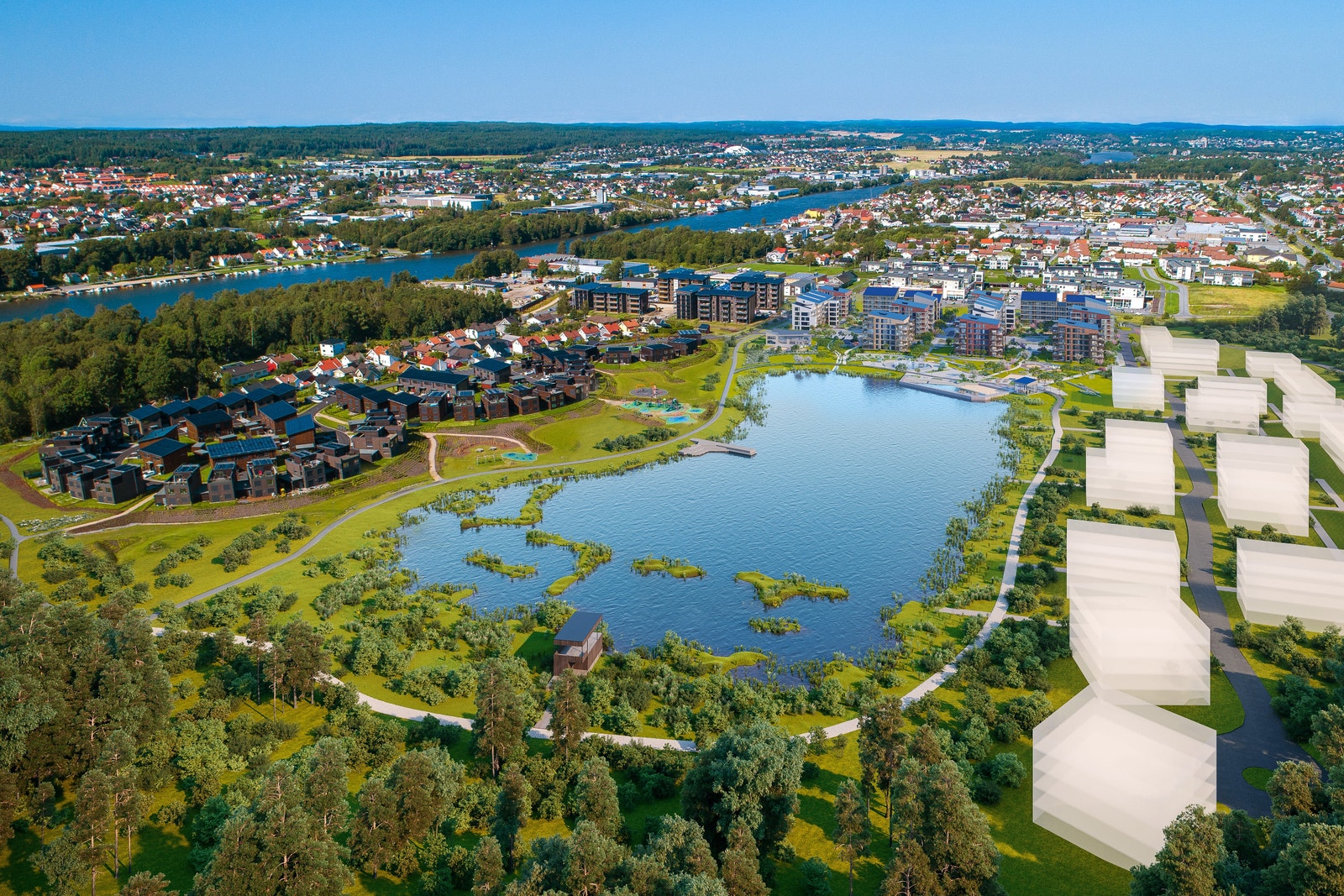 Verksbyen - illustrasjonsfoto Galleribilde