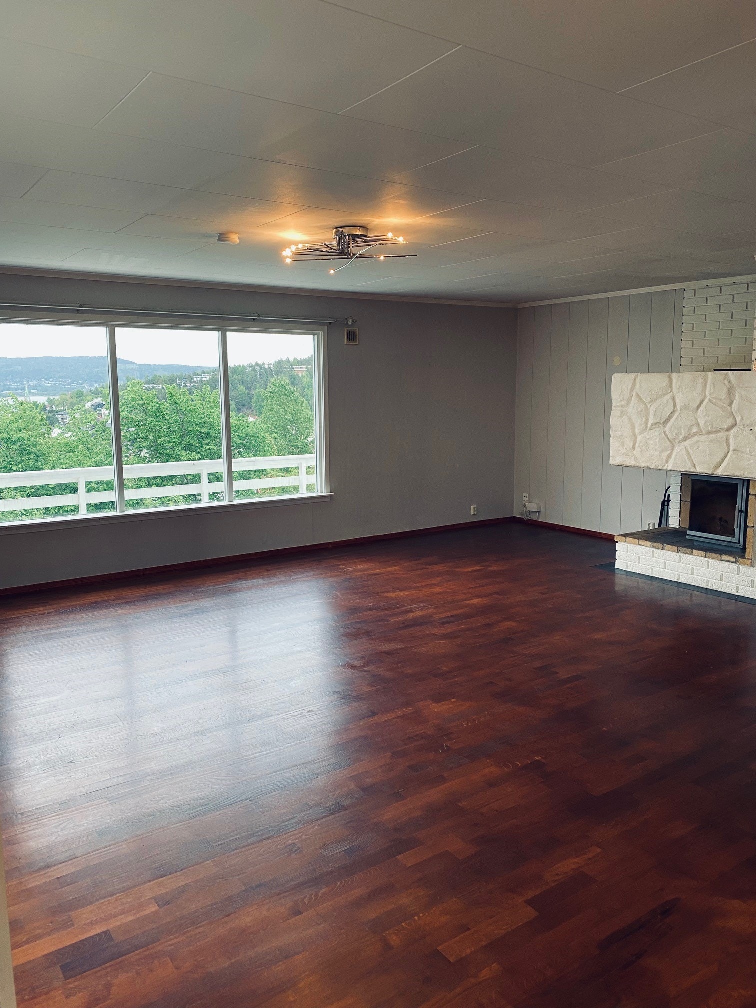 Stor stue med peis Galleribilde