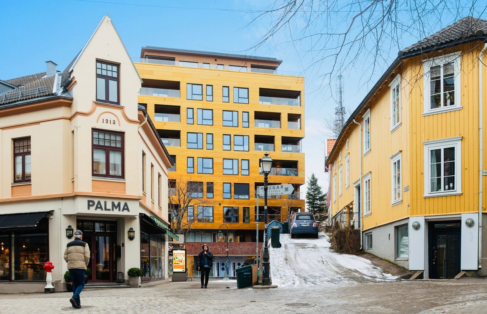 Fasade, med super sentral beliggenhet. Galleribilde