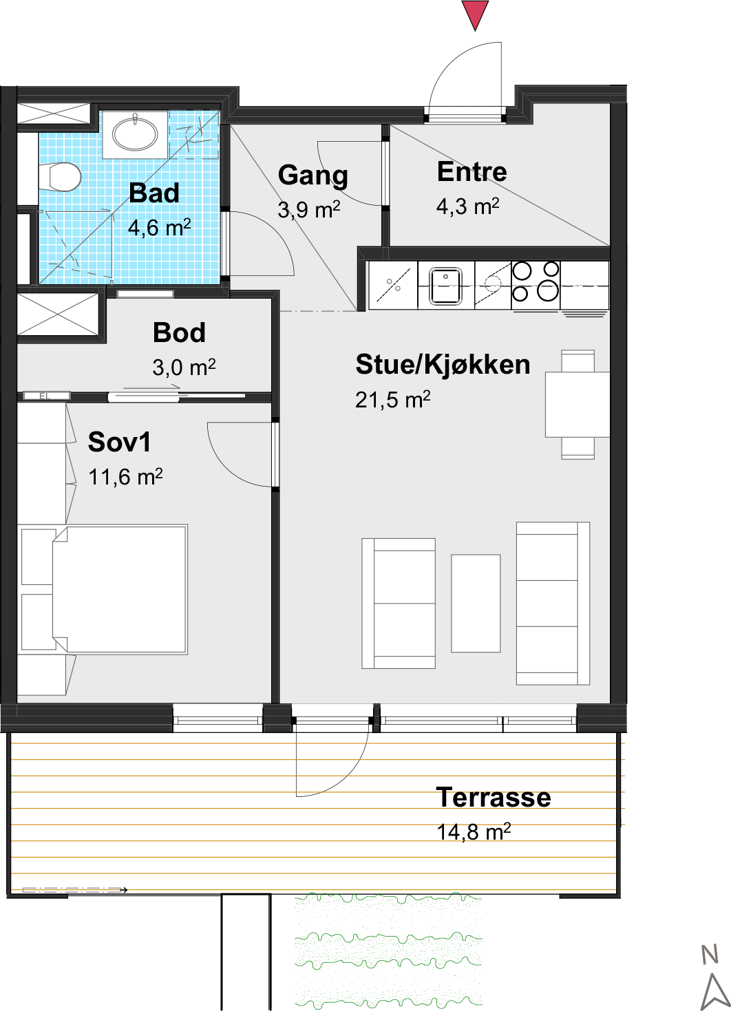 Plantegning Galleribilde