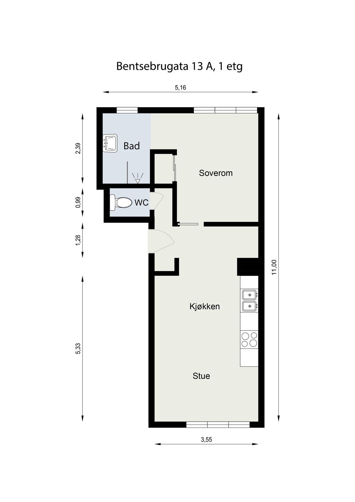 Planskisse Galleribilde