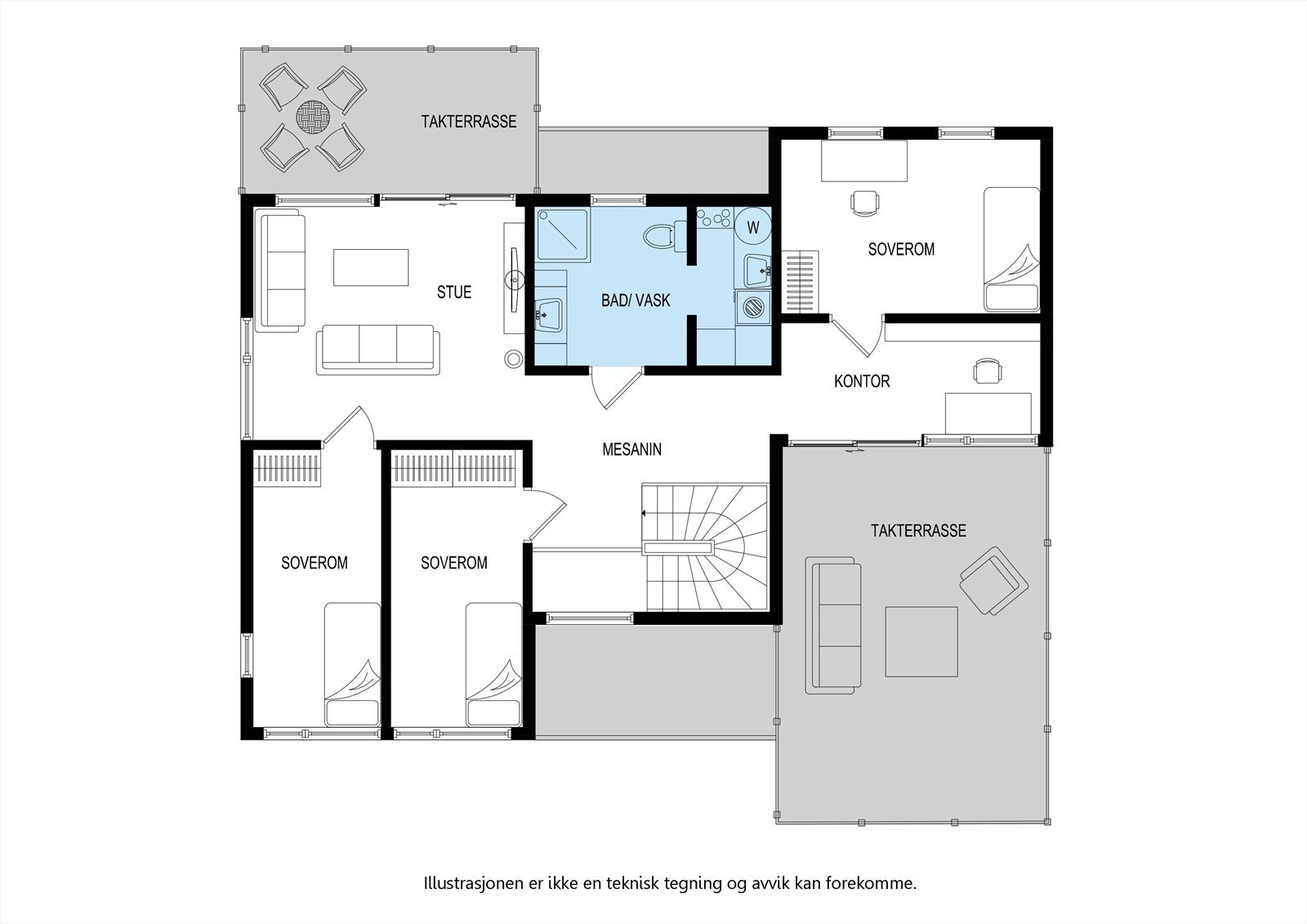 Hus tomt 1, 2 etasje Galleribilde