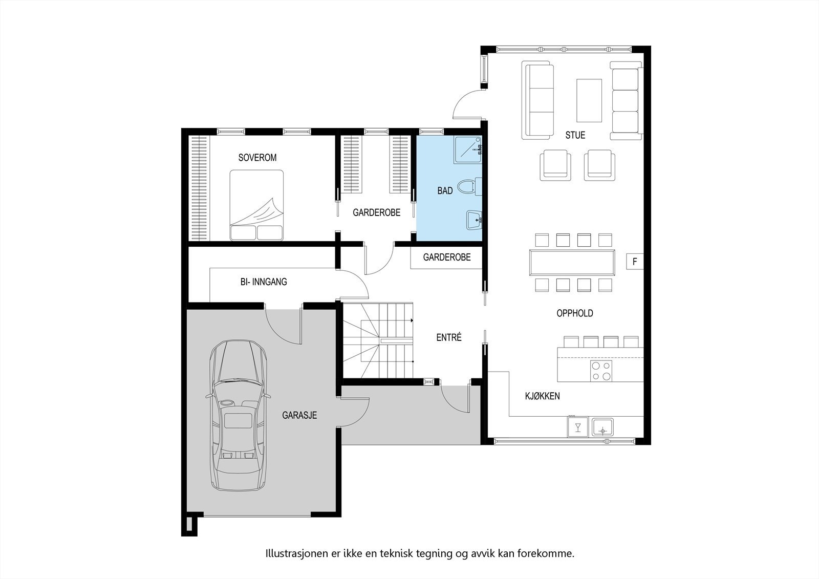 Sporafjell bolig 2 og 3, 1 etasje Galleribilde